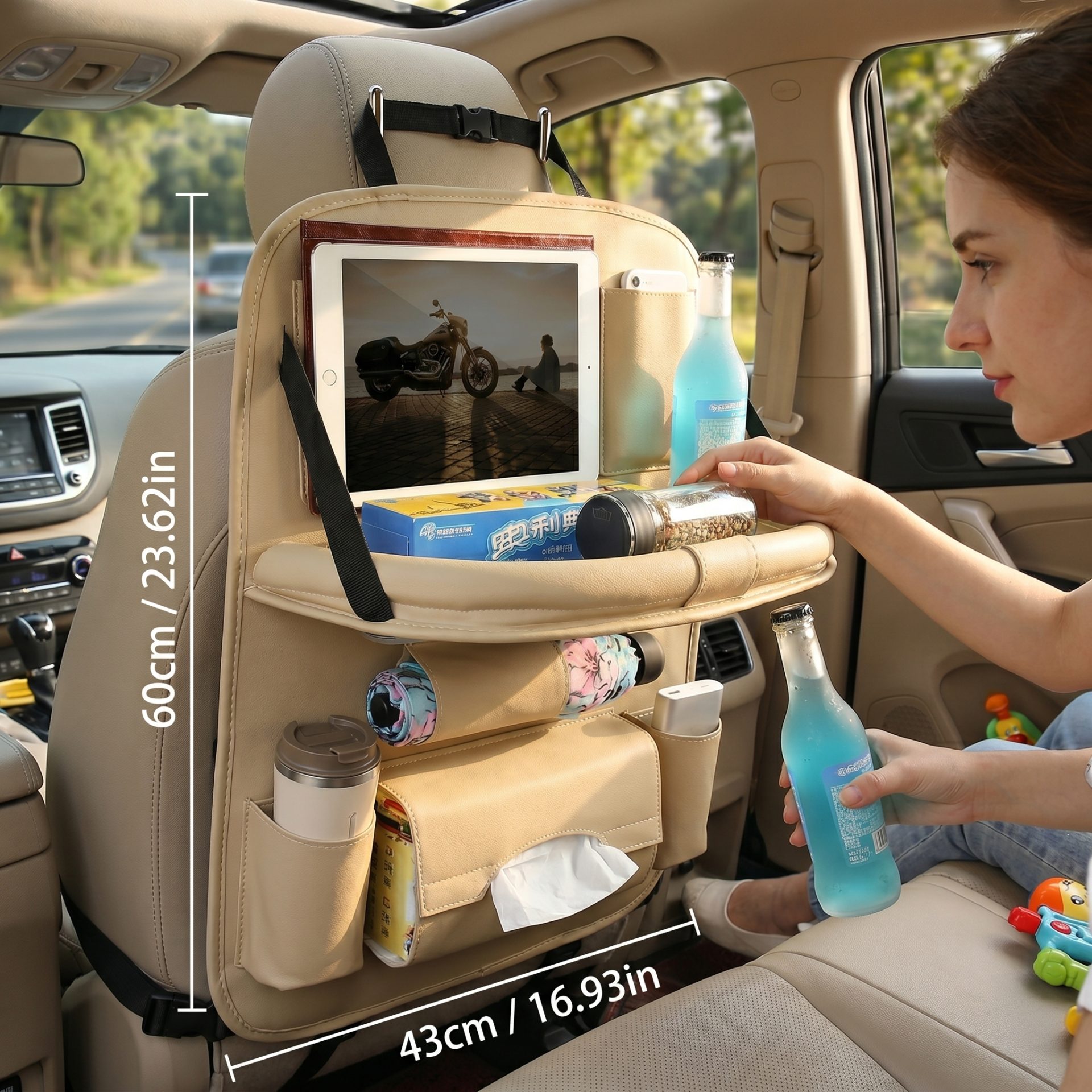 Detaliu compartimente si masa pliabila Flippy