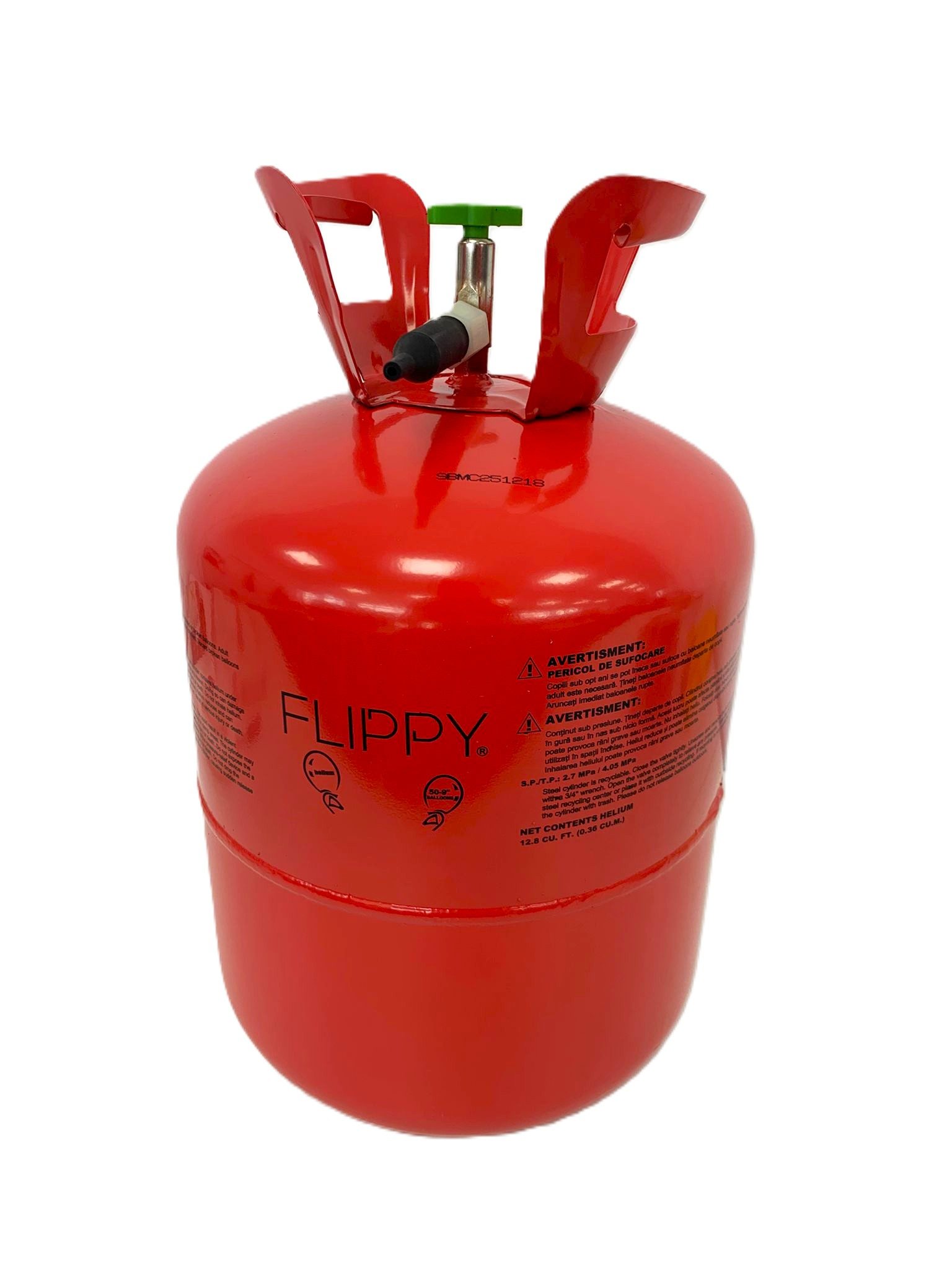 Butelie Heliu de Unica Folosinta, Butelie pentru 50 Baloane Latex, Ideala pentru Petreceri si Evenimente, 13l, 24x24x42, Rosu