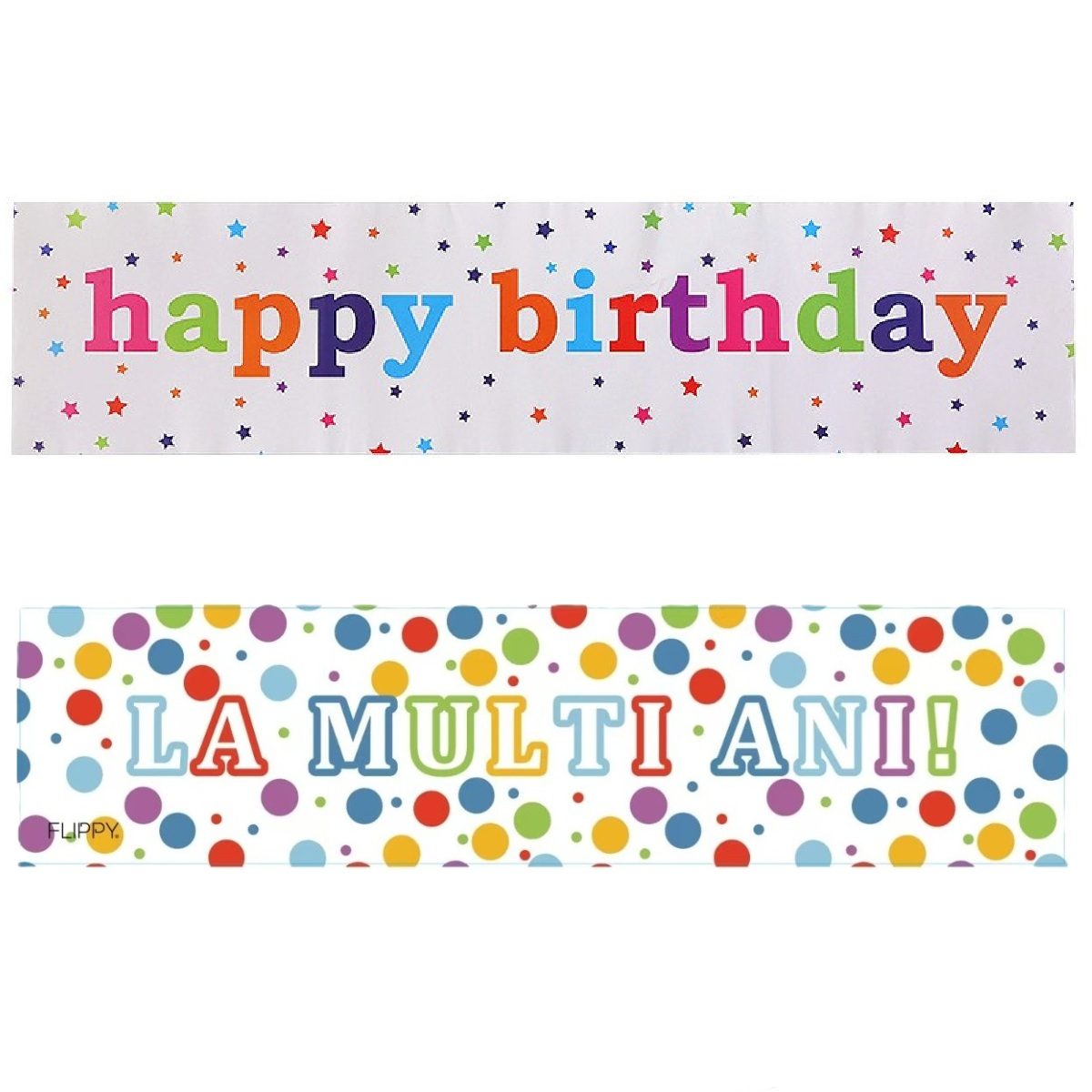 Banner, TOPinStock, Colectia Party, 98 x 24 cm, Multicolor - Imagine