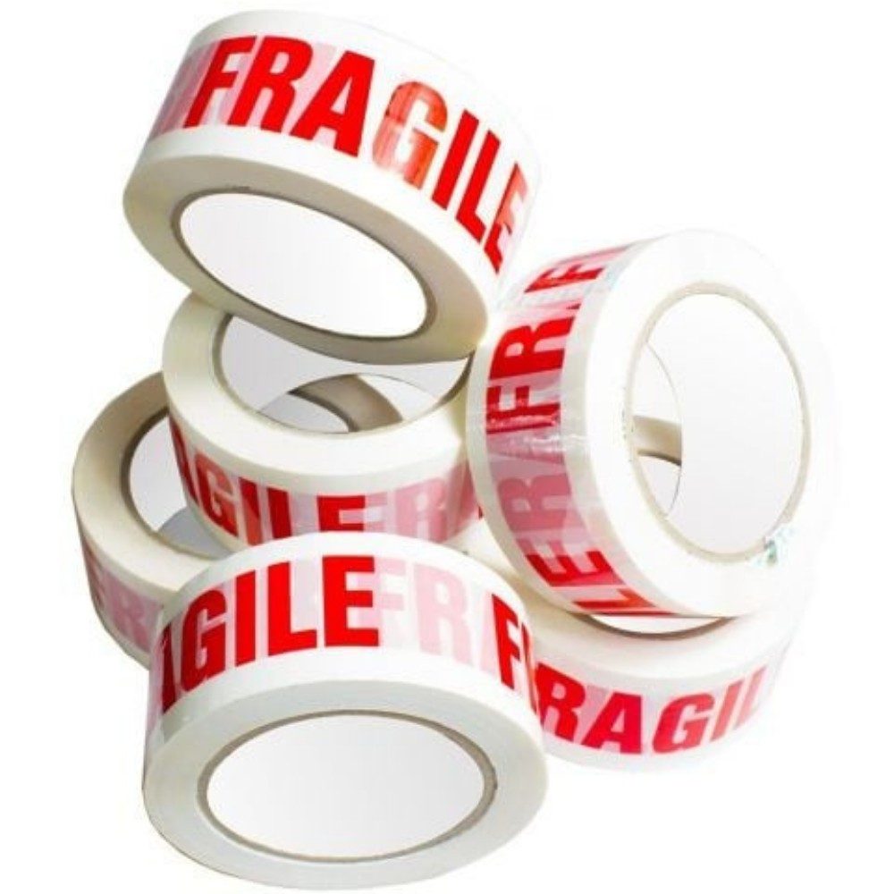Detaliu Banda Adeziva Fragile - Design Transparent