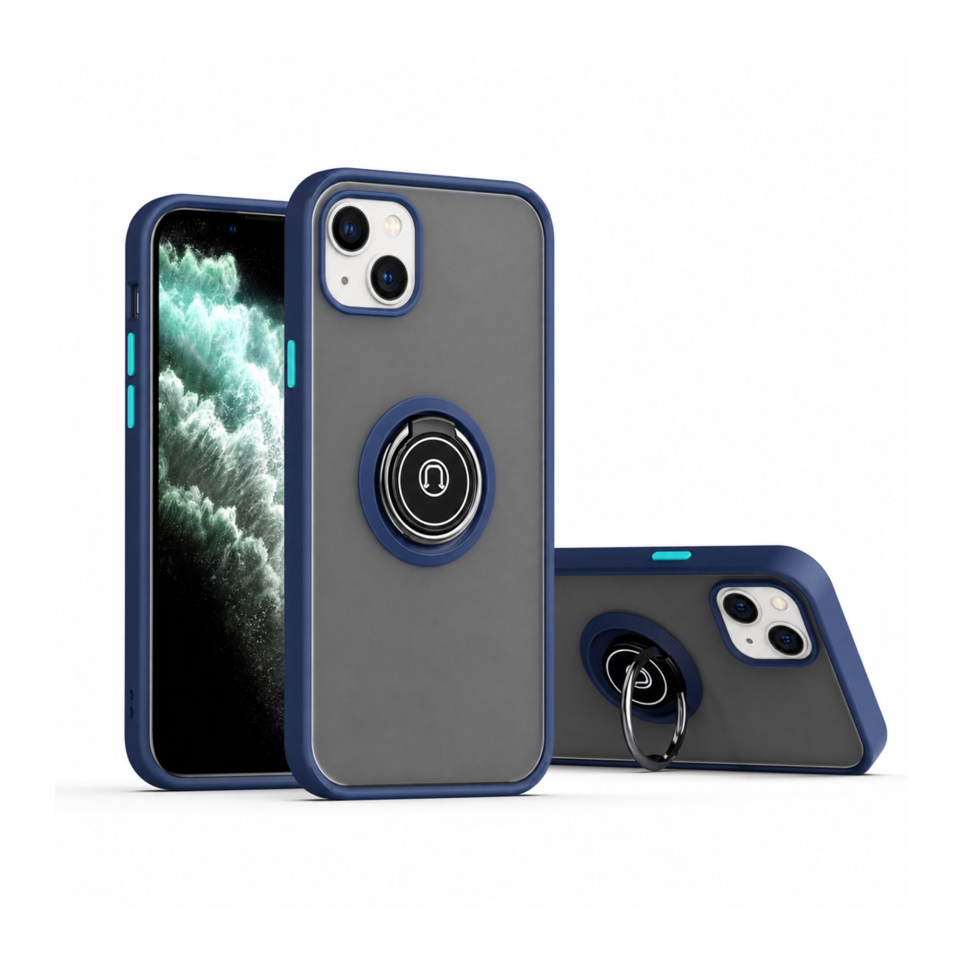 Detaliu inel magnetic rotativ iPhone 13