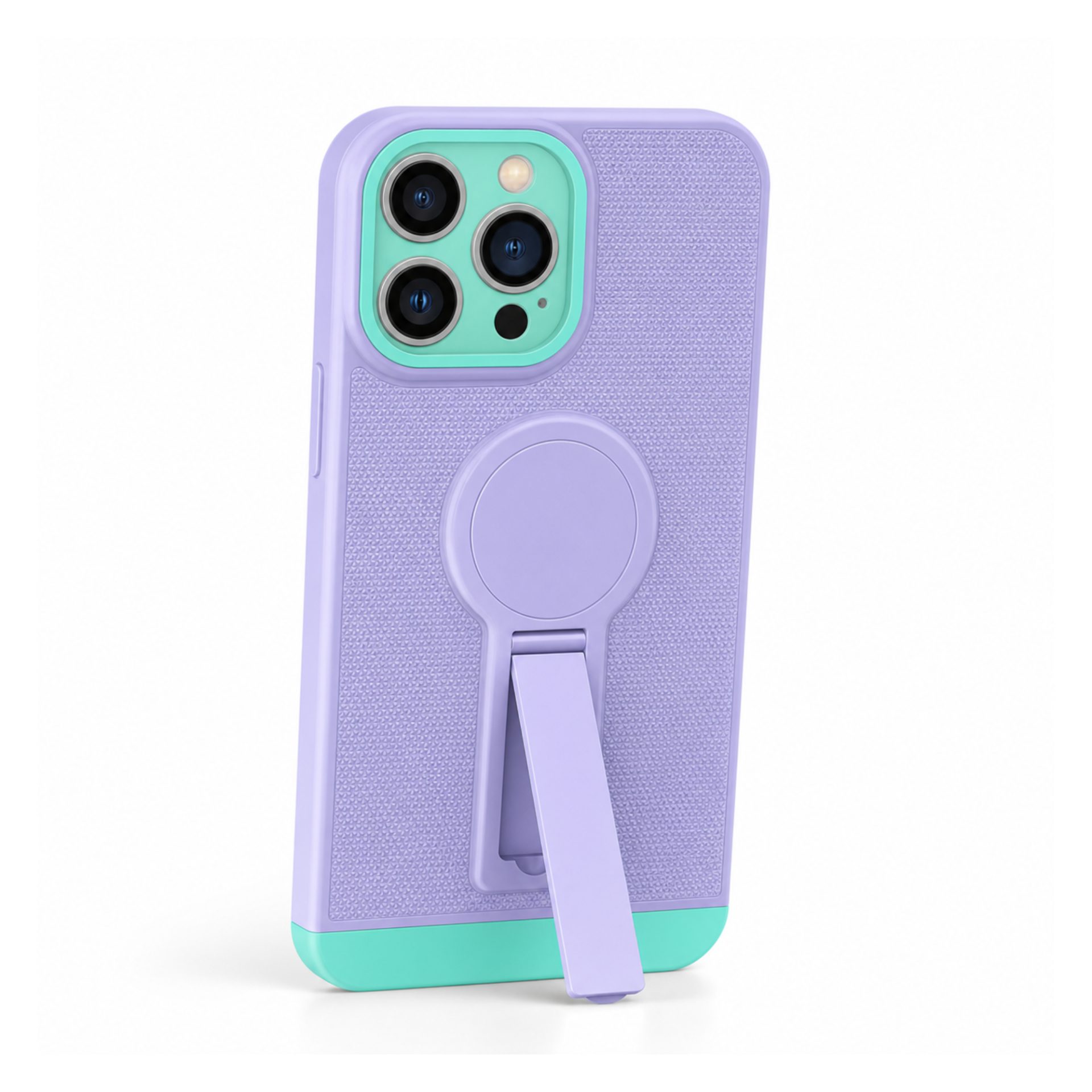 Husă Armor Design cu stand pentru iPhone 13 Pro Max Mov/Albastru