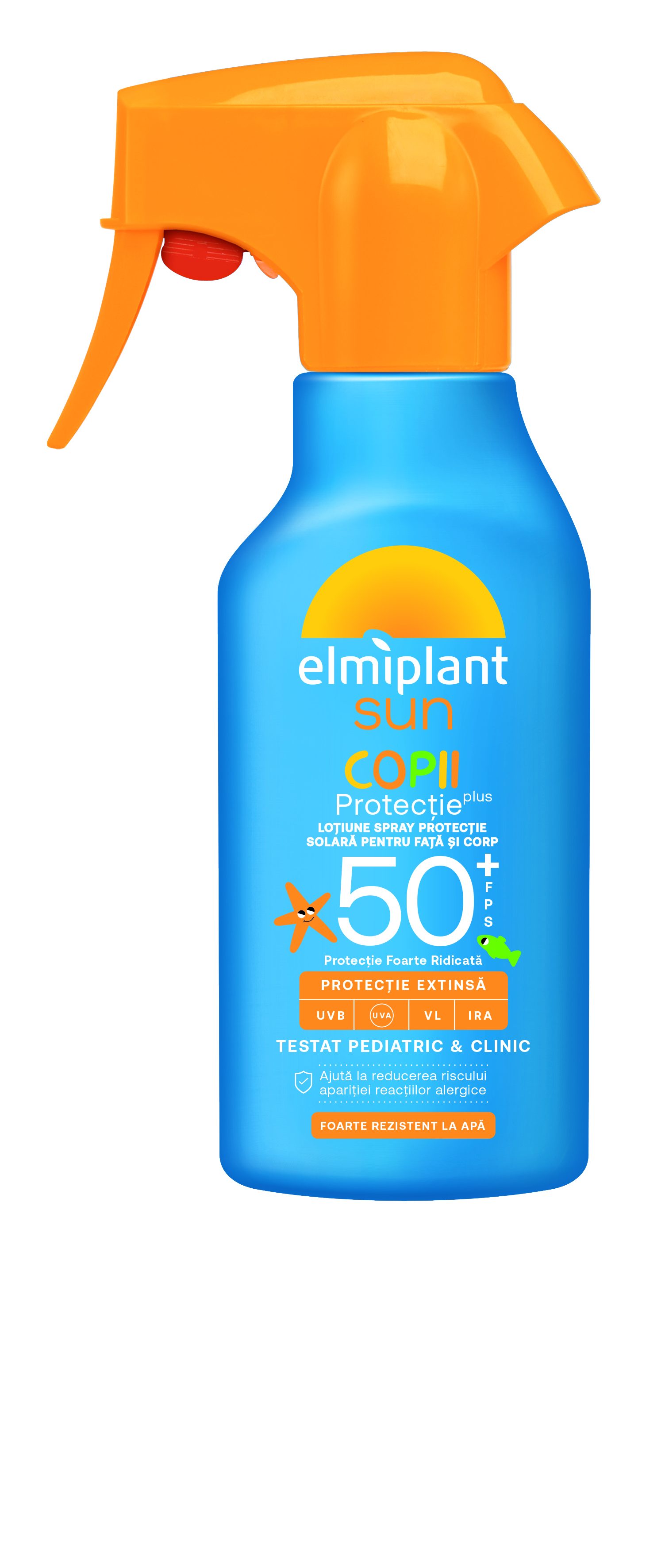 Loțiune Spray Protecție Solară Elmiplant Sun SPF 50+ pentru Copii