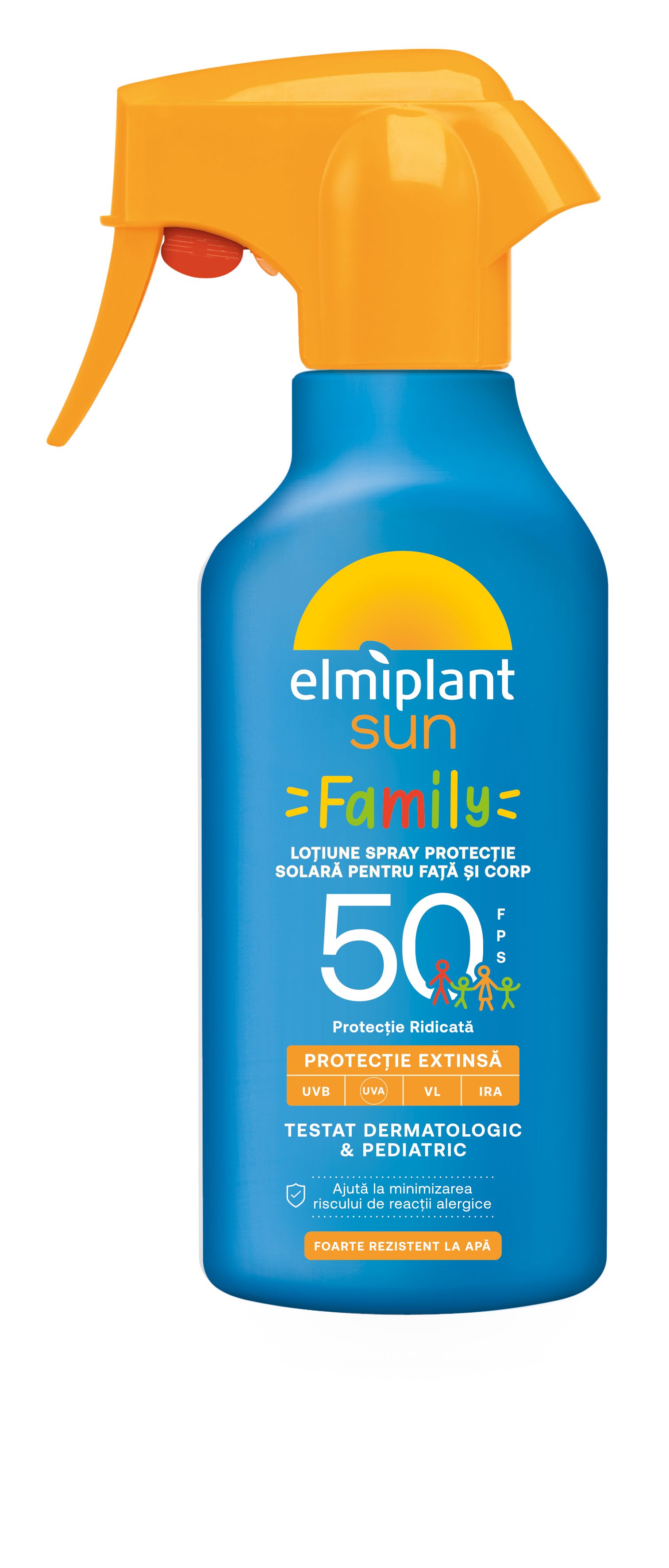 Crema de soare Elmiplant Sun Family SPF 50 loțiune spray
