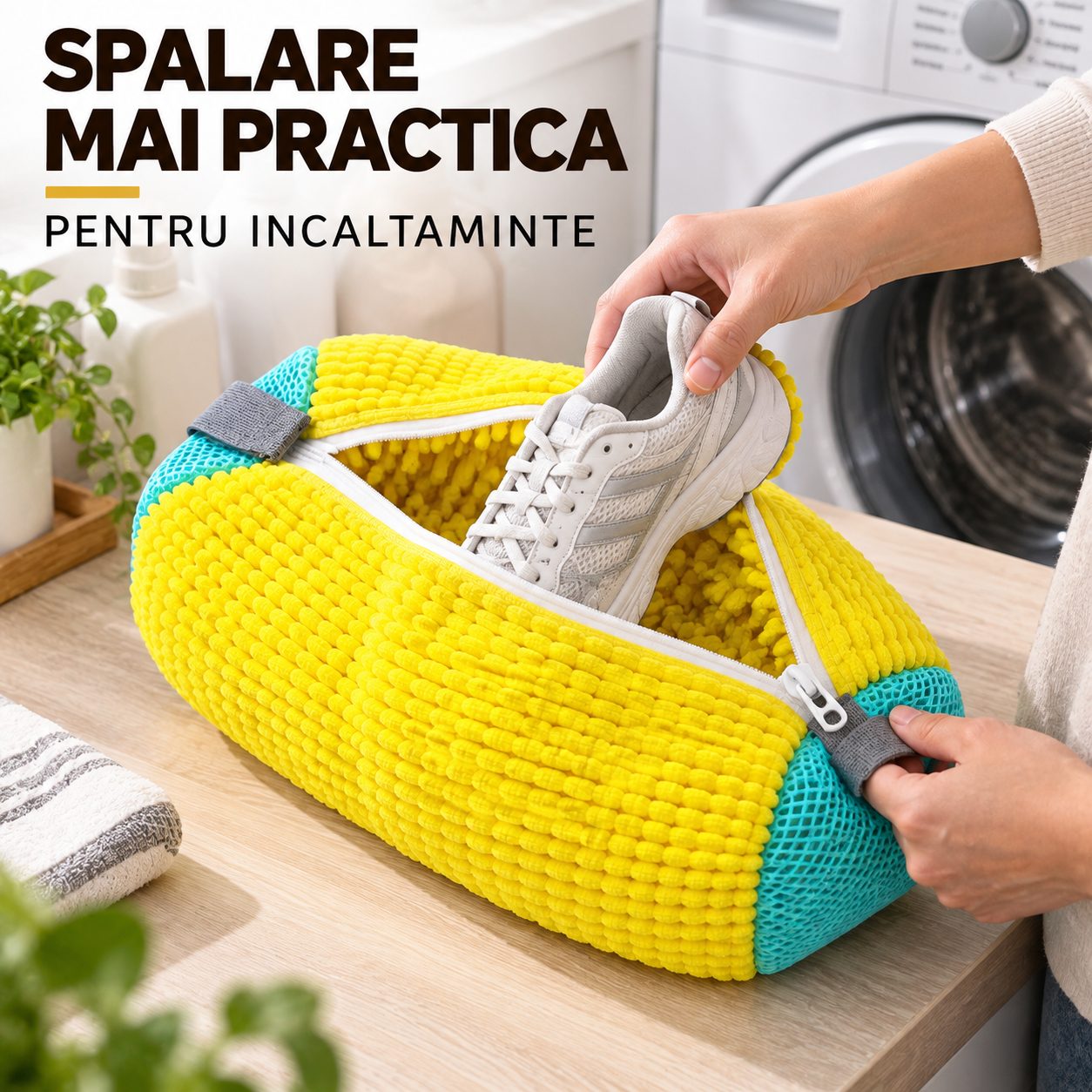 Detaliu fermoar și material sac Flippy