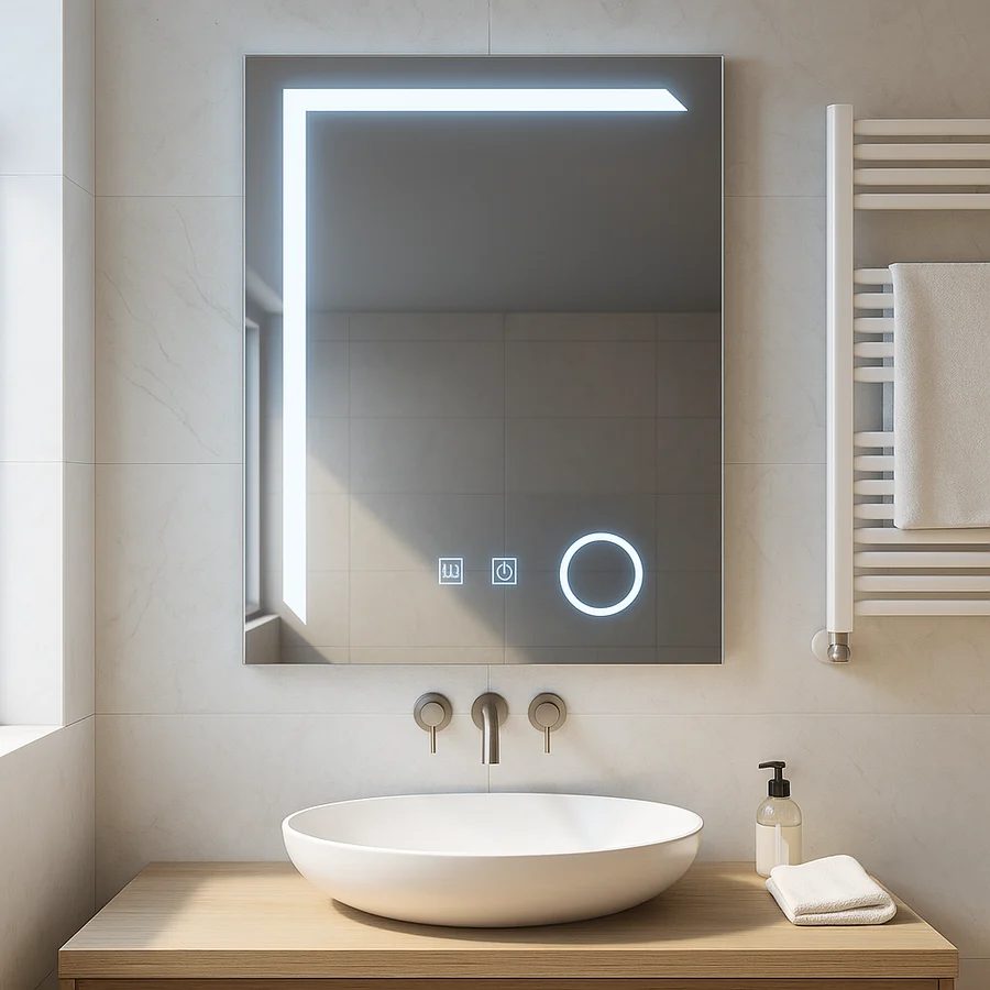 Oglindă LED montare baie design minimalist