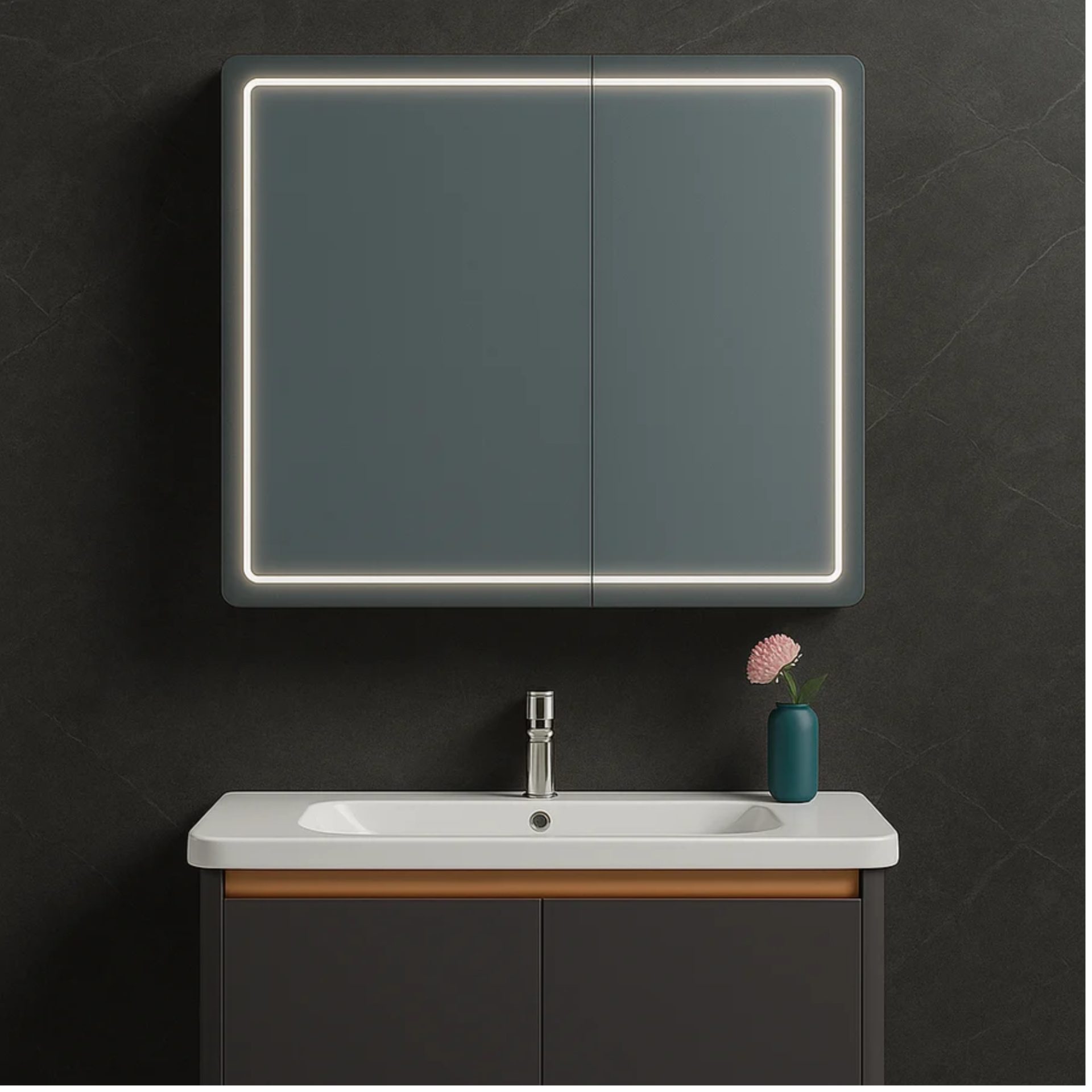 Oglinda LED Touch Alexandra,Sistem Dezaburire 45X60cm