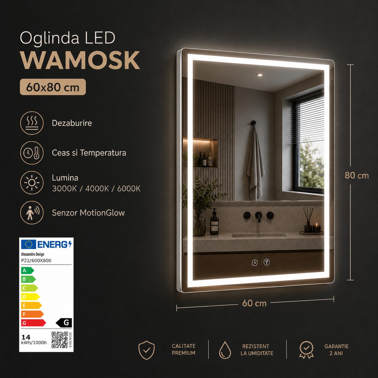 Detaliu iluminare LED și ceas digital