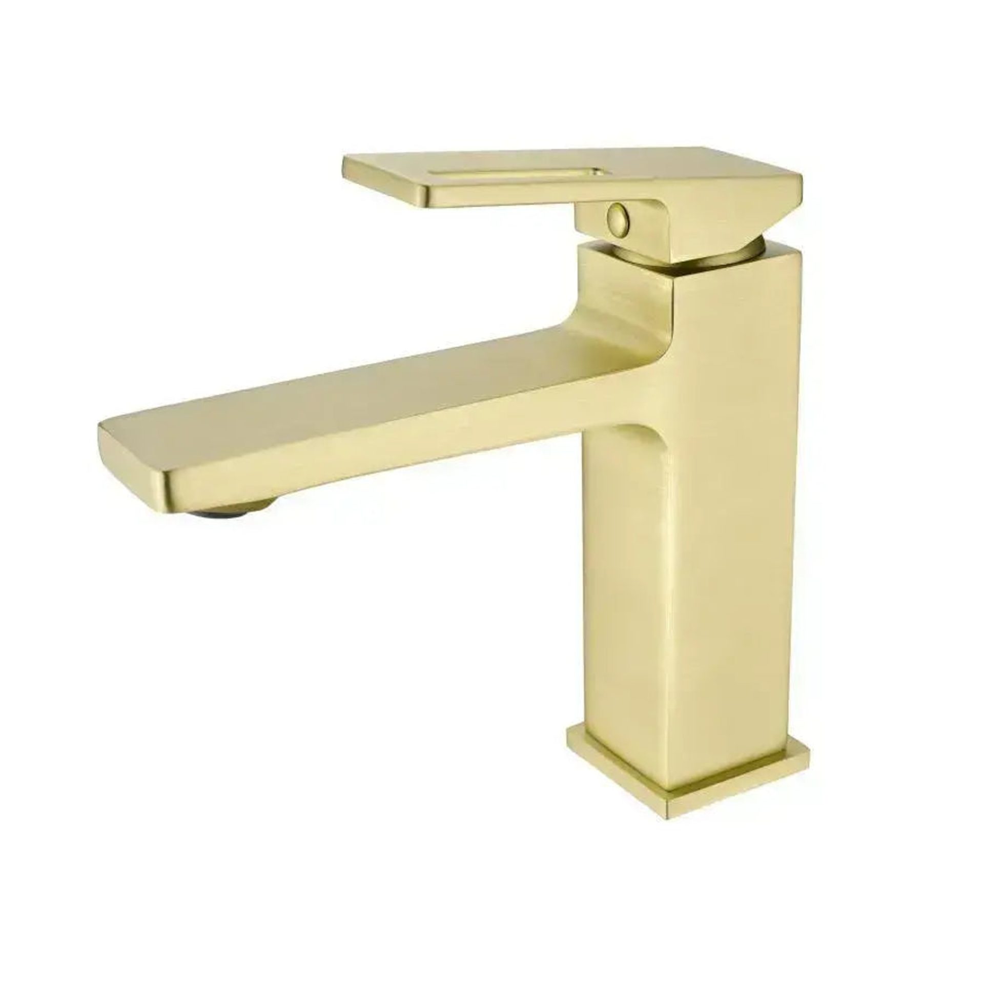Baterie Lavoar Monocomanda Cartus Ceramic Alama Sanitara Auriu Satin Racorduri si Kit Fixare Incluse 9807D 2