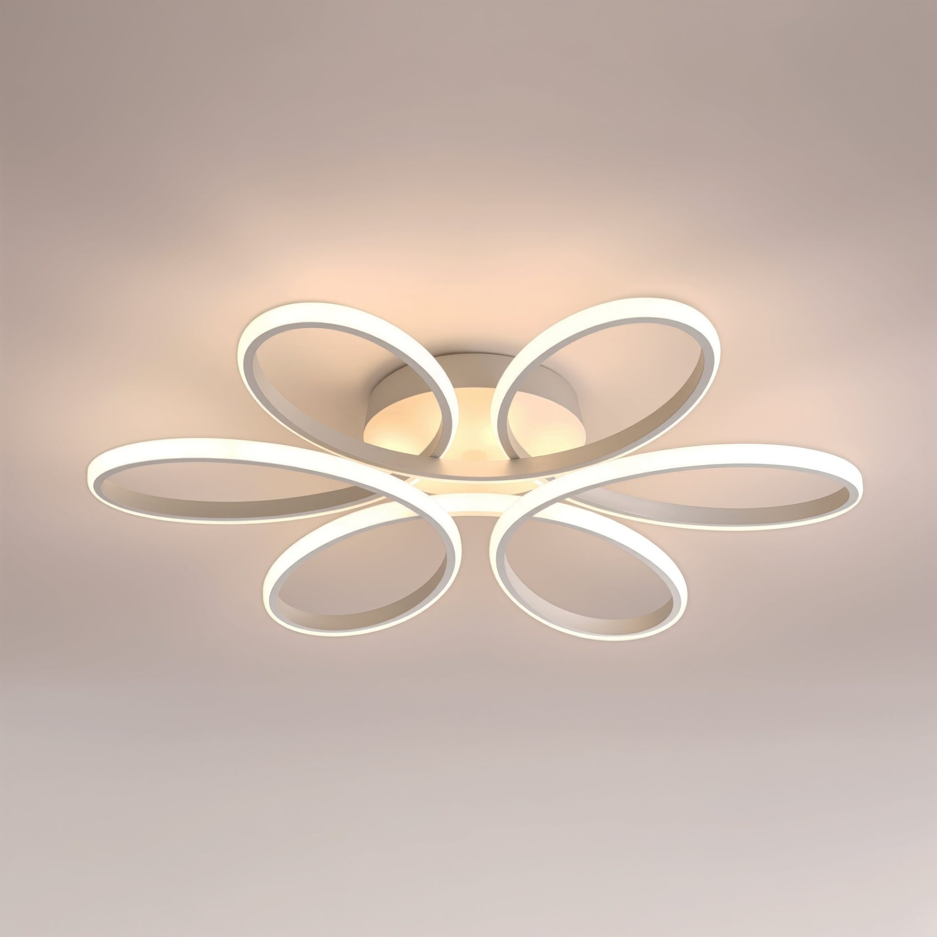 Lustra LED cu telecomanda ELIZA, 63W, lumina Rece/Calda/Neutra, Dimabila, Alb 2
