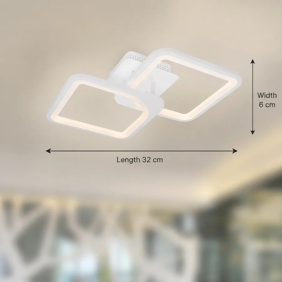 Efectul luminos al ustrei LED ZOE în cameră