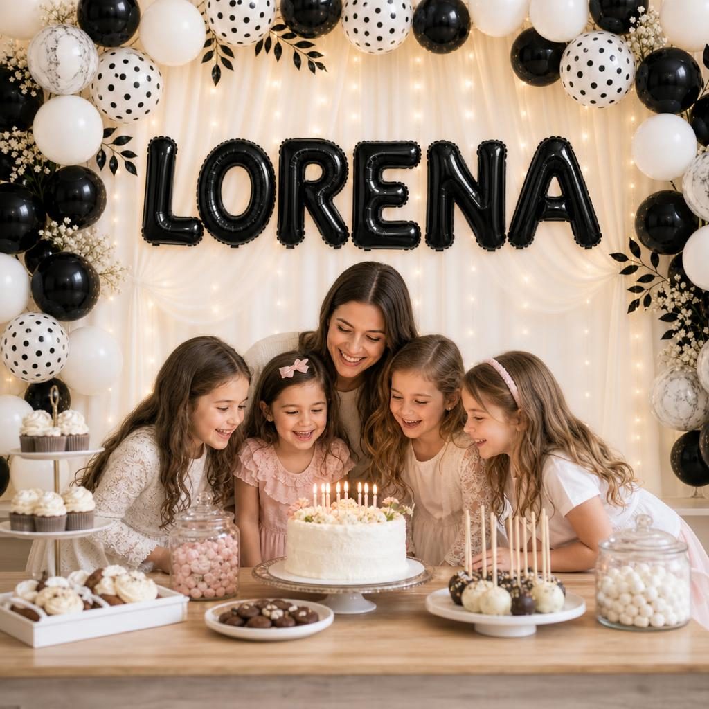 Baloane Folie Metalizate, , Set LORENA, Heliu sau Aer, Pai inclus, 40 cm, Negru 2