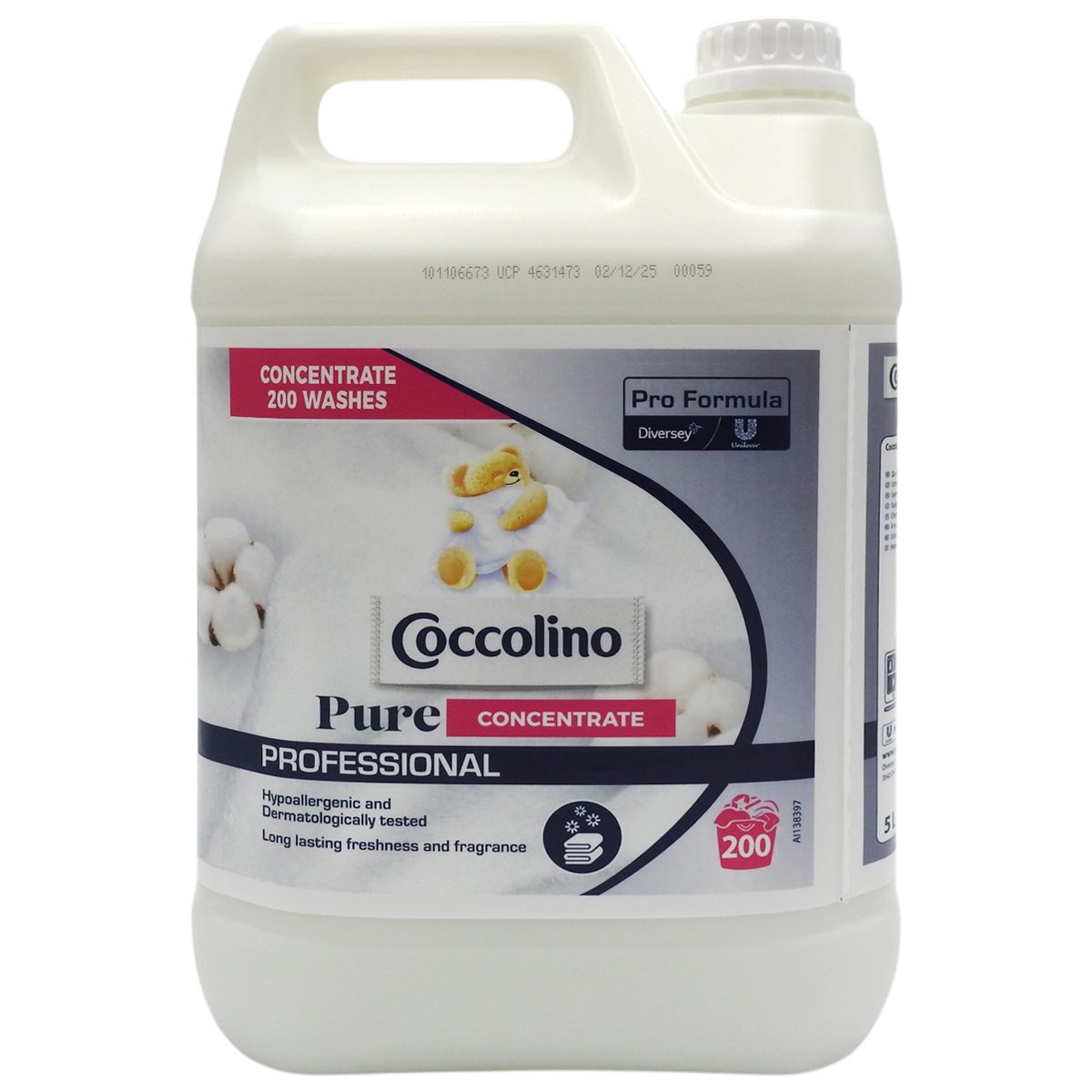 Coccolino Professional Pure Concentrated – Balsam Concentrat de Rufe, 5 L 2