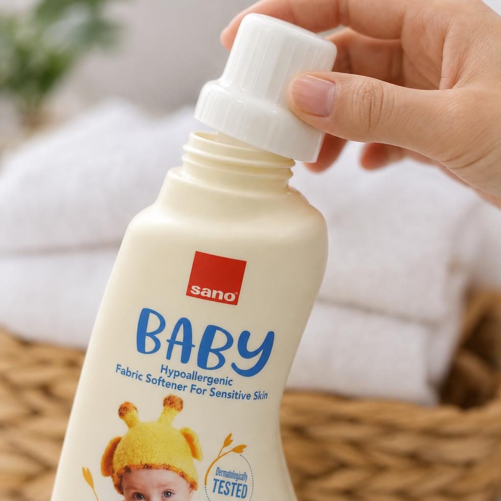 Balsam pentru Rufe, Sano, Ultra Concentrat, 1 L, Baby, 40 Spalari
