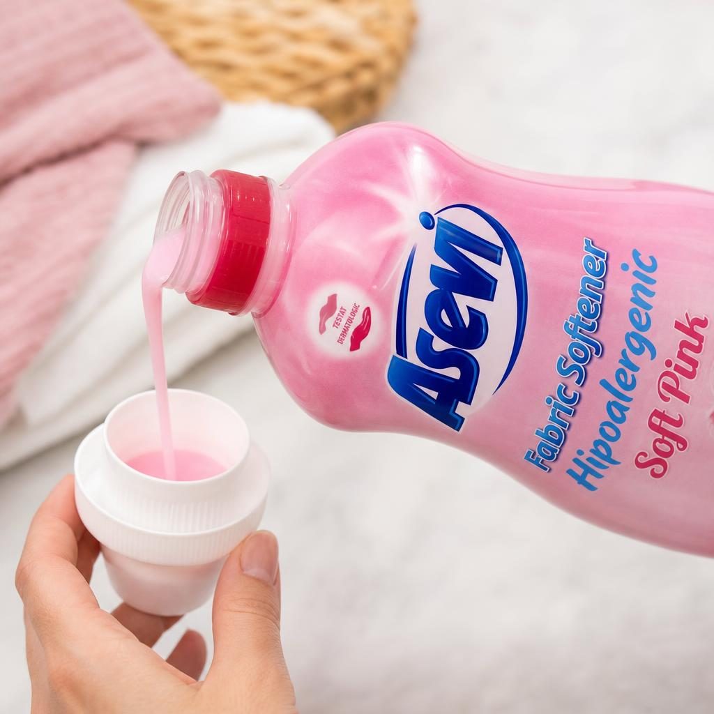 Balsam pentru Rufe, Asevi, 1.5 L Concentrat Talco Rosa 60 spalari