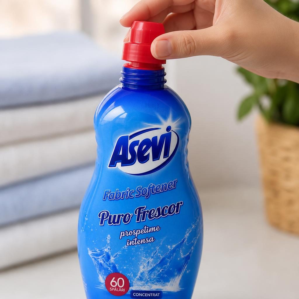 Balsam pentru Rufe, Asevi, 1.5 L, Concentrat, Frescor Intenso, 60 spalari