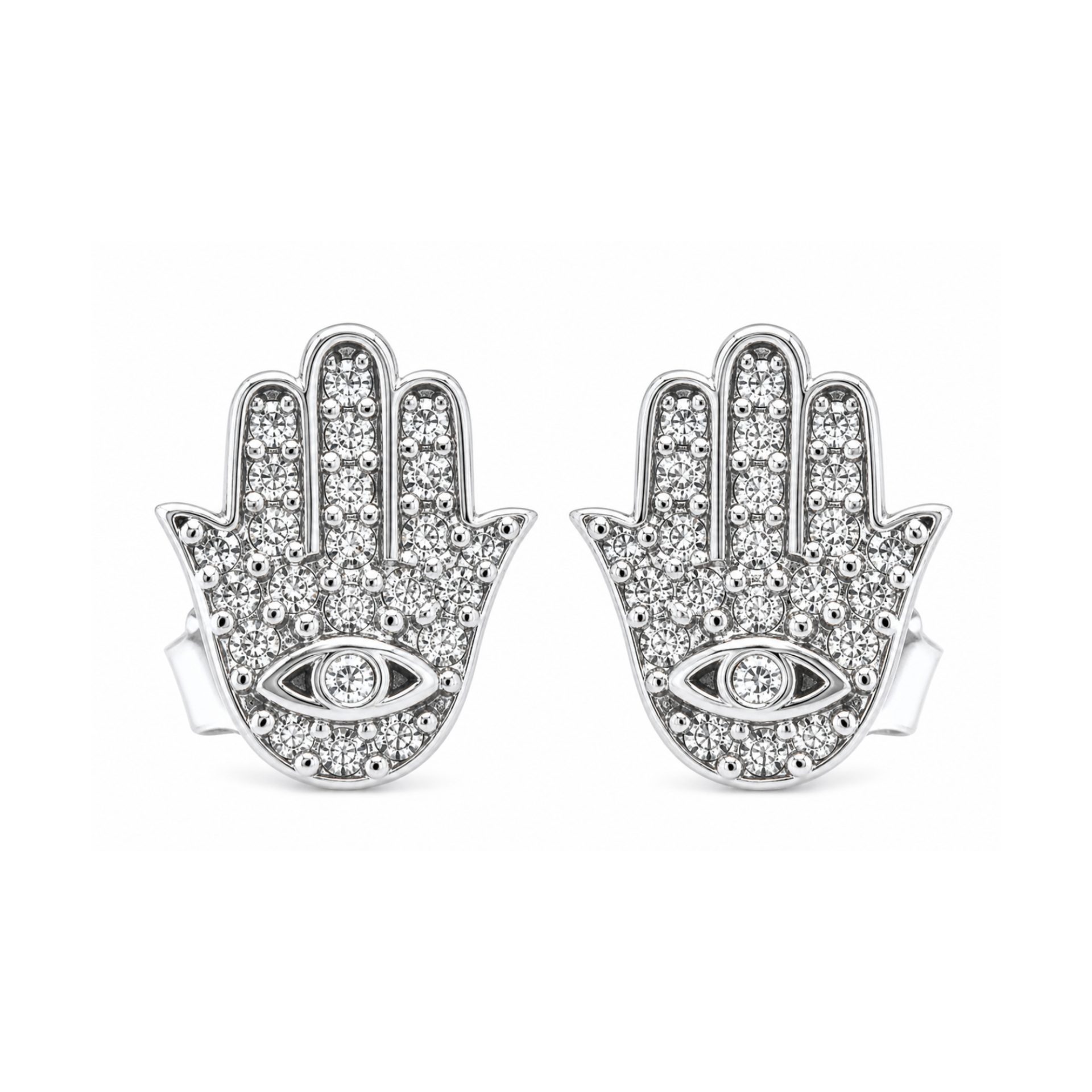 Cercei stud argint 925 cu forme organice