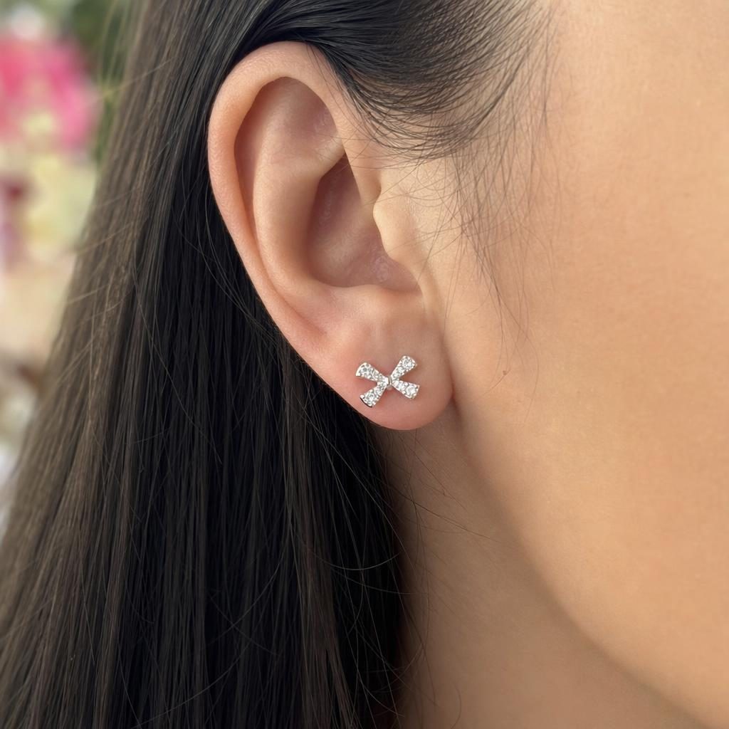 Cercei damă argint 925 în cutie cadou Jolie Silver