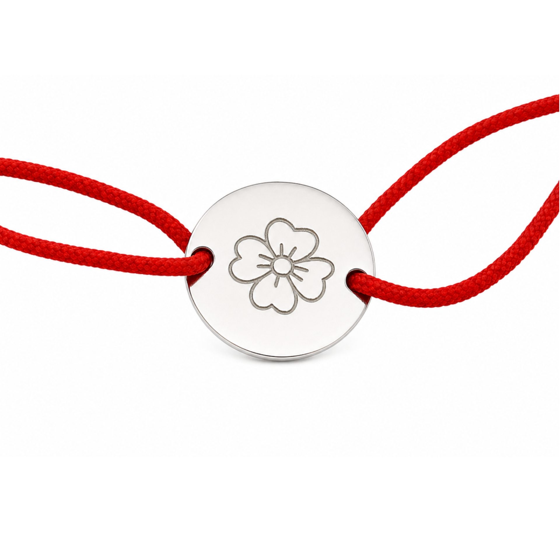Martisor bratara argint 925 trifoi gravat