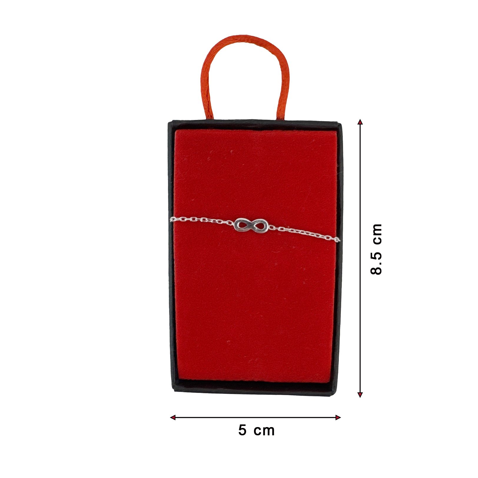 Bratara din Argint 925, pentru Dama, Jolie Silver, Model Infinit, 1.54 g, Lungime Reglabila, Argintiu