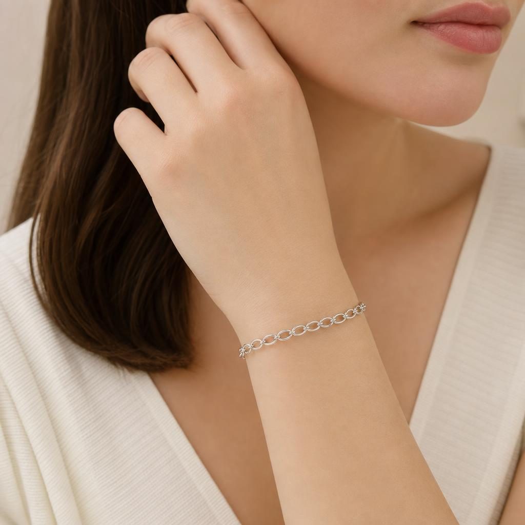Detaliu brățară Jolie Silver din argint 925
