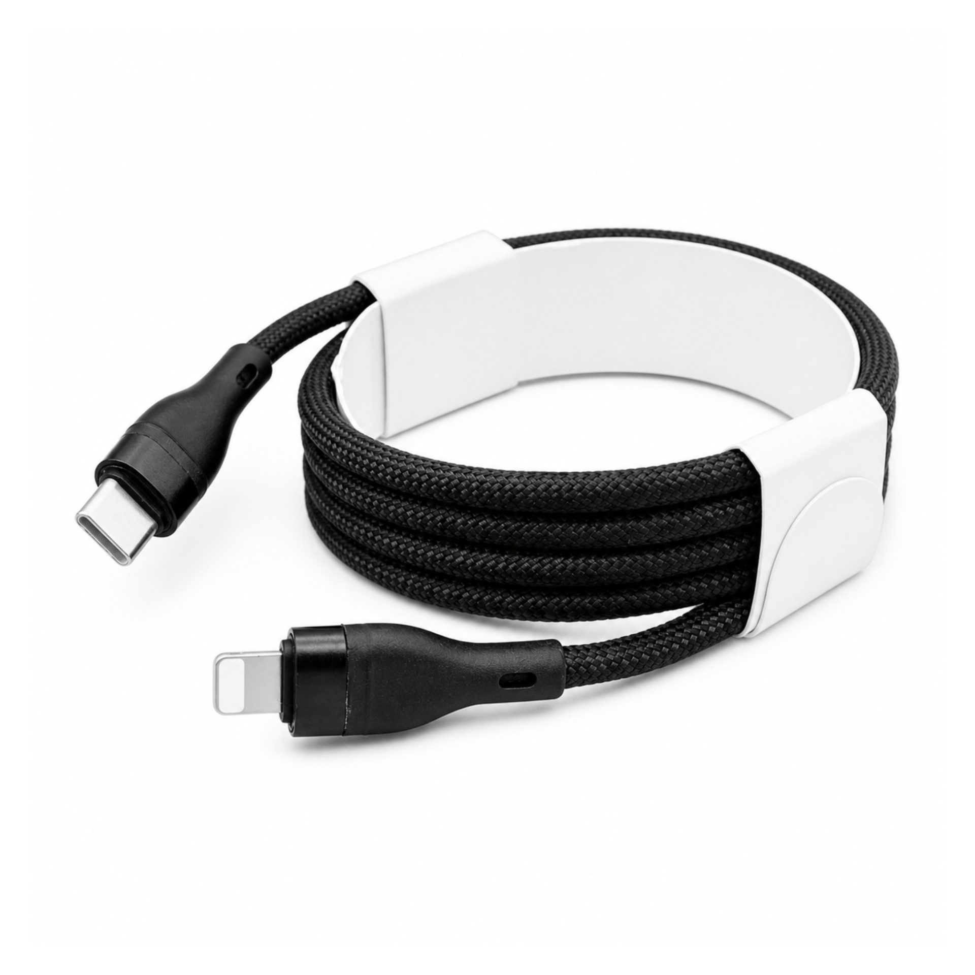 Cablu Flippy USB Type-C Lightning 2m negru