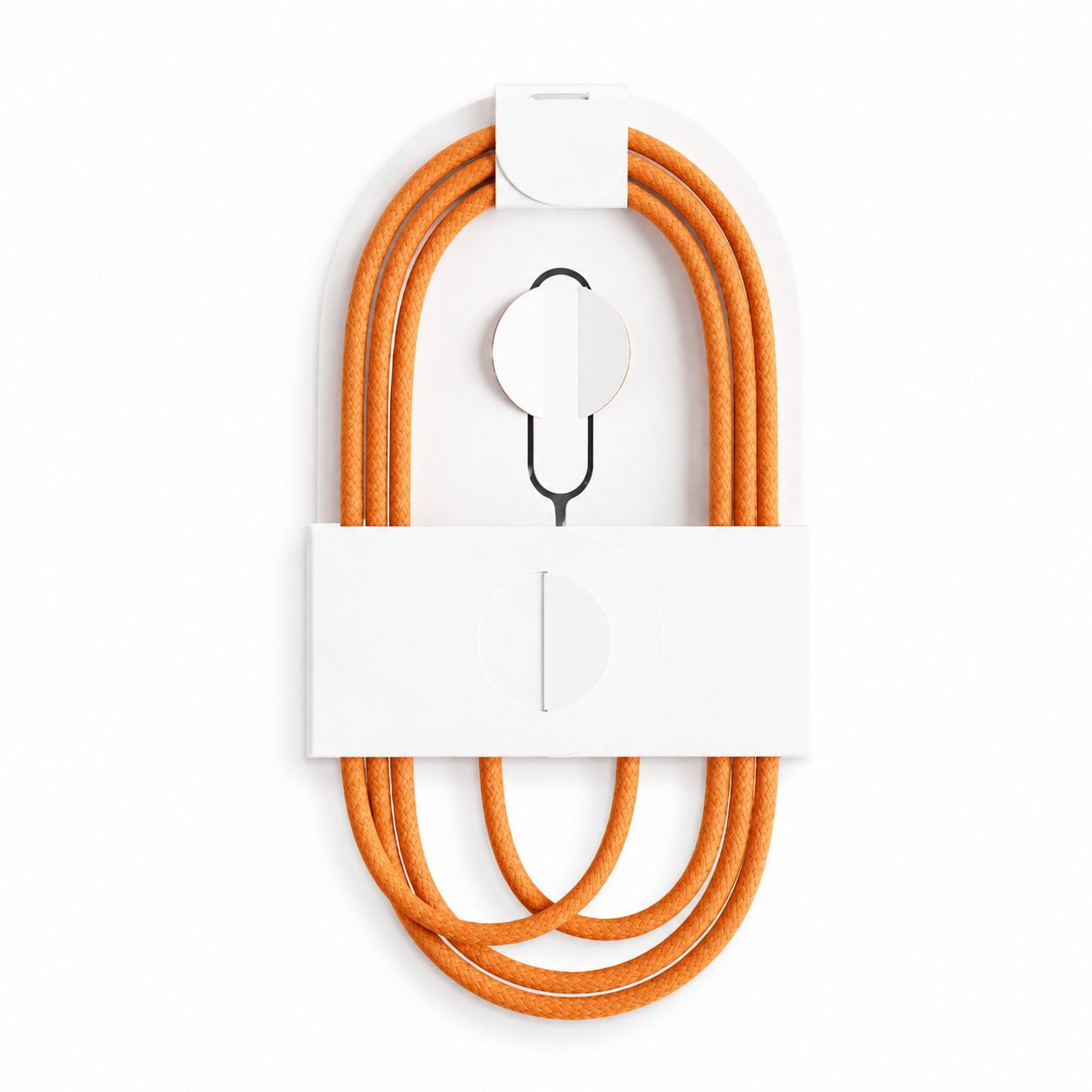 Cablu de Date si Incarcare USB-C la USB-C, , 60W, Compatibil iPhone 17 si Huawei, Nylon Impletit, 1 m, Portocaliu 1