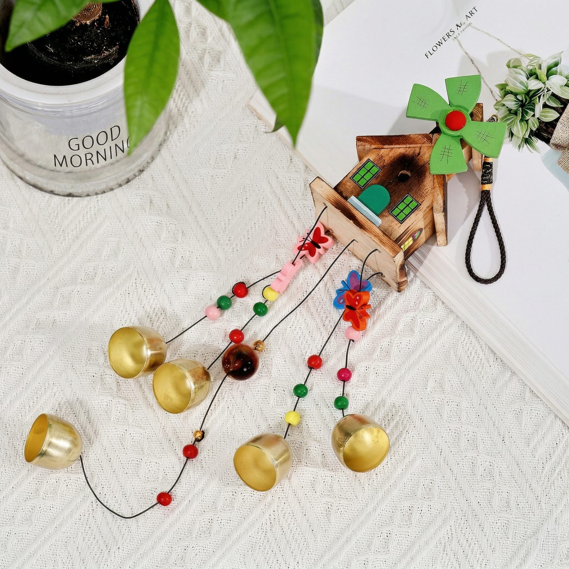 Decoratiune Kadeny casute vant suvenir lemn ansamblu