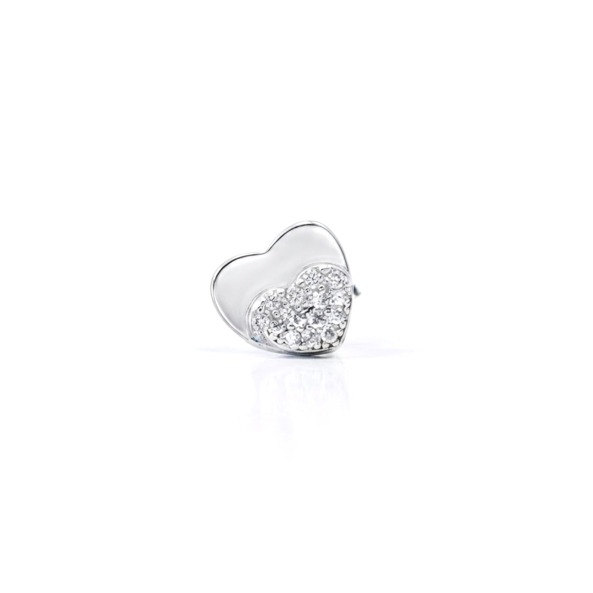 Cercei Argint 925 Inima Dubla, 1.32 g