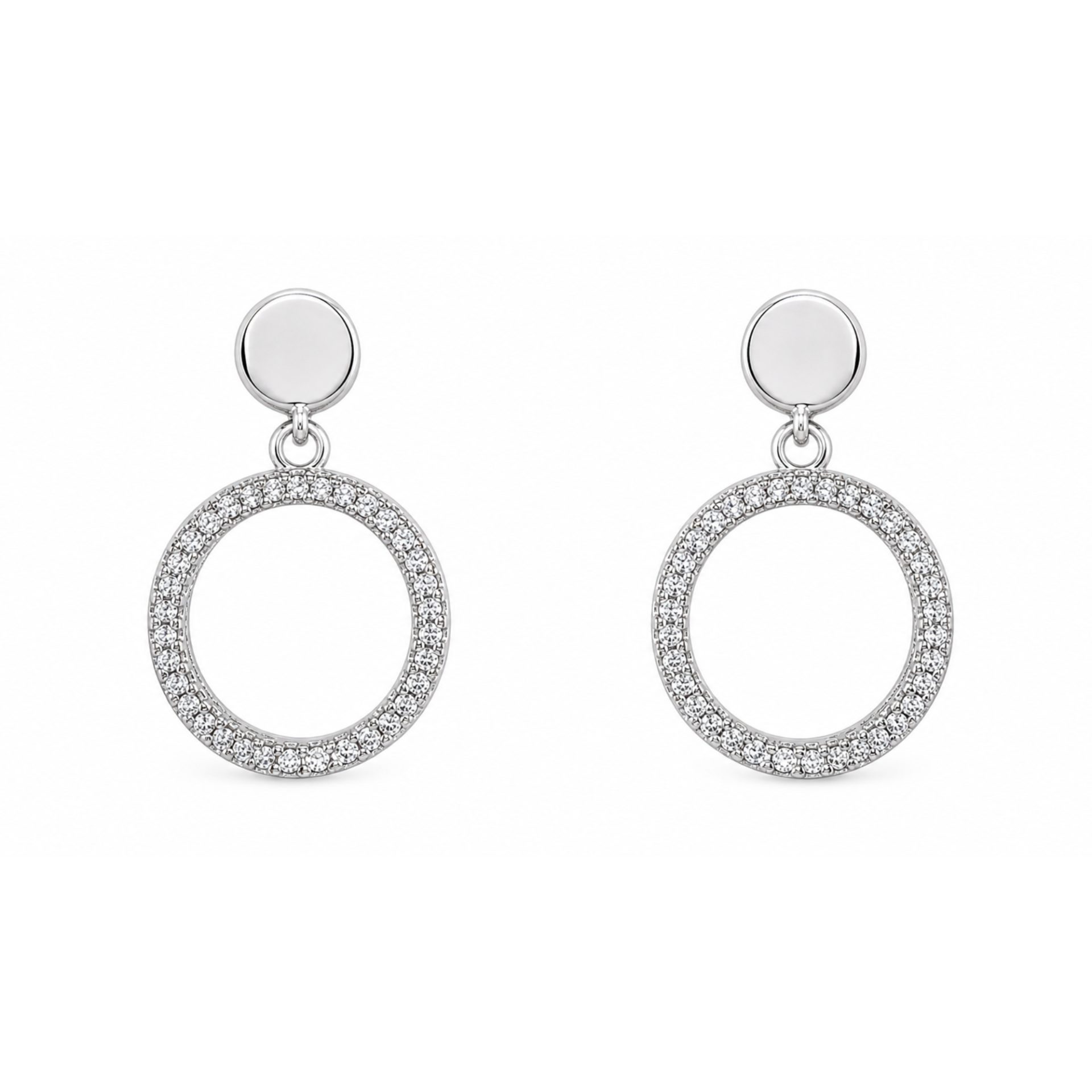 Cercei Argint 925 Cerc cu Minizirconii