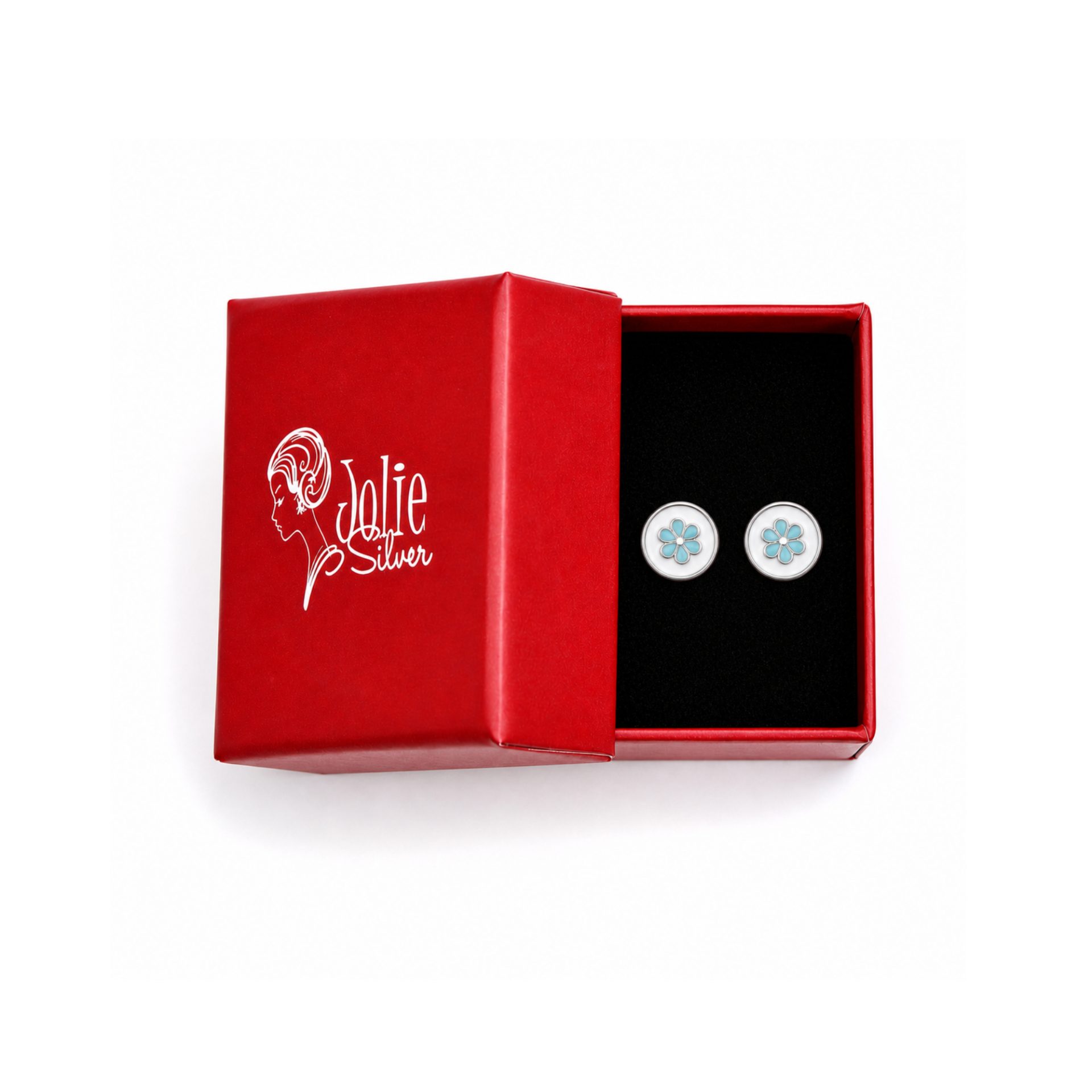 Cercei Argint Jolie Silver cu Floare
