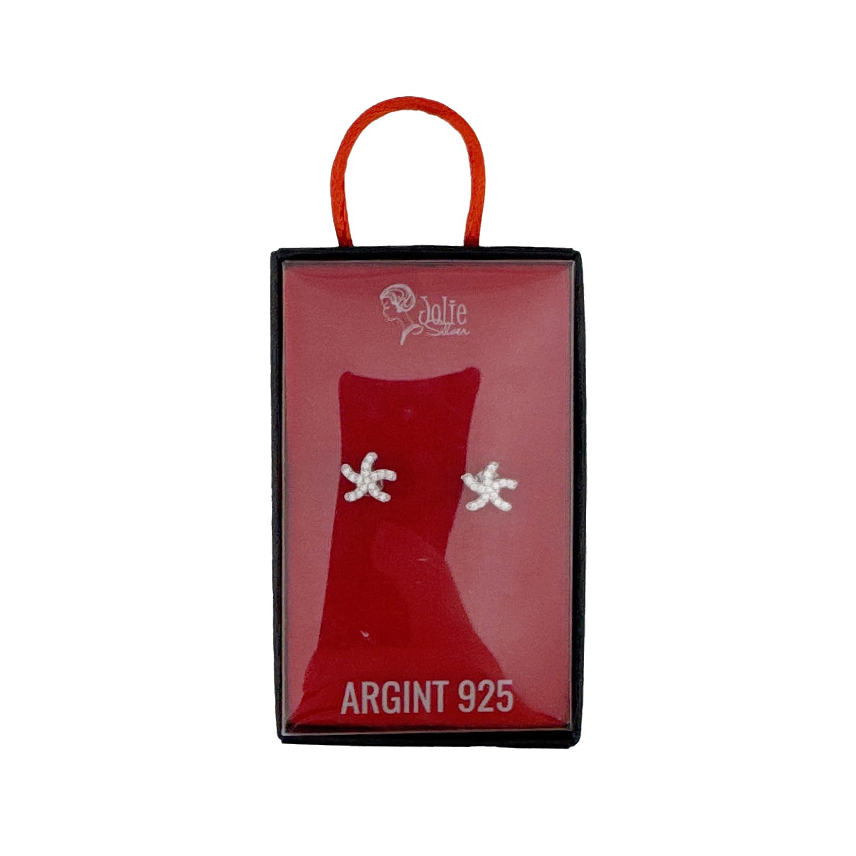 Cercei din Argint 925, Jolie Silver, pentru Dama, Model Stea de Mare, 0.92 g, Design Elegant si Romantic, Argintiu