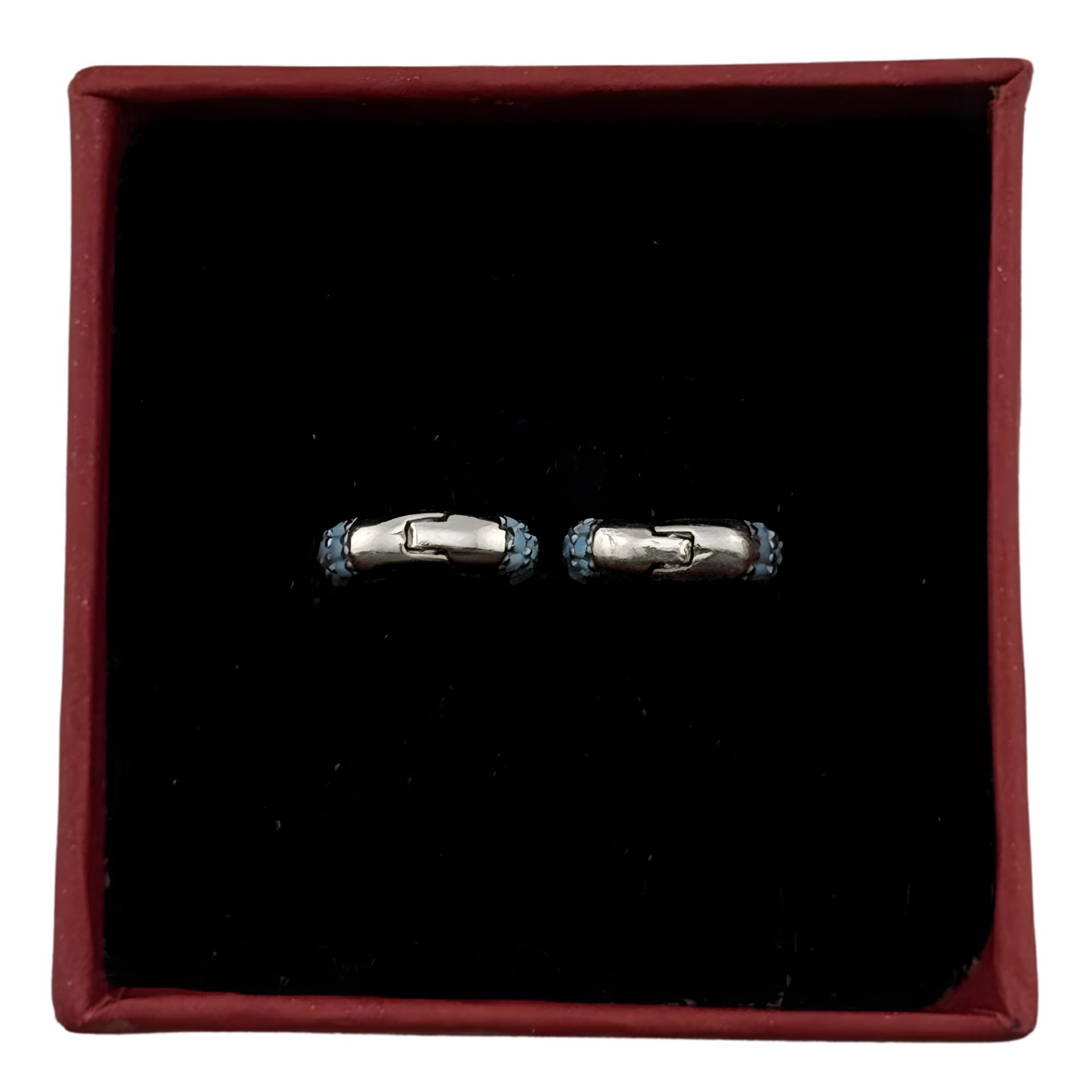 Cercei pentru Dame ,Jolie Silver, Argint 925, Design Modern Minimalist, Model U cu Cristale, 2.31 g, Argintiu/ Argintiu