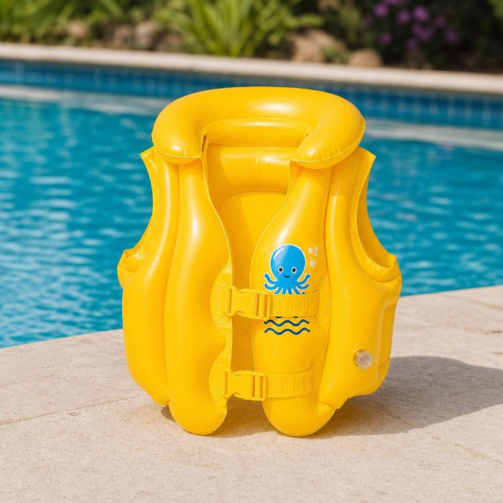 Vesta Gonflabila pentru Inot, Flippy, Model Gonflabil pentru Apa, Material PVC si Structura Gonflabila, Confort pe Apa, Stabilitate si Distractie pentru Vara, Ideal pentru Piscina, Plaja, Vacante si Activitati Acvatice