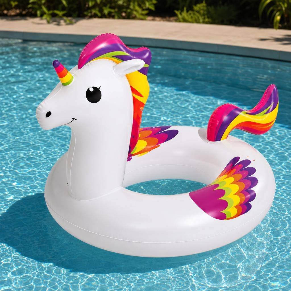 Colac Gonflabil pentru Inot, Flippy, Model Gonflabil pentru Apa, Material PVC si Structura Gonflabila, Confort pe Apa, Stabilitate si Distractie pentru Vara, Ideal pentru Piscina, Plaja, Vacante si Activitati Acvatice