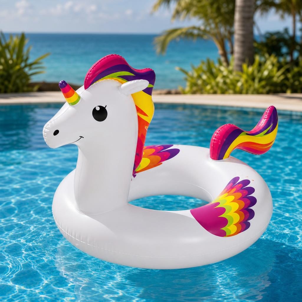 Colac Gonflabil pentru Inot, Flippy, Model Gonflabil pentru Apa, Material PVC si Structura Gonflabila, Confort pe Apa, Stabilitate si Distractie pentru Vara, Ideal pentru Piscina, Plaja, Vacante si Activitati Acvatice
