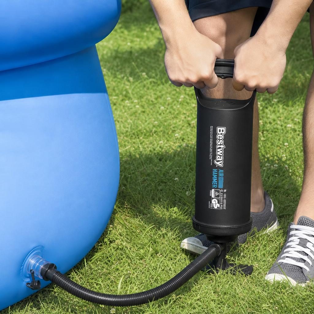 Colac Gonflabil pentru Inot, Flippy, Model Gonflabil pentru Apa, Actionare Manuala fara Alimentare Electrica, Confort pe Apa, Stabilitate si Distractie pentru Vara, Ideal pentru Piscina, Plaja, Vacante si Activitati Acvatice