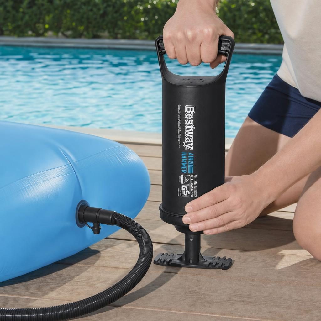 Colac Gonflabil pentru Inot, Flippy, Model Gonflabil pentru Apa, Actionare Manuala fara Alimentare Electrica, Confort pe Apa, Stabilitate si Distractie pentru Vara, Ideal pentru Piscina, Plaja, Vacante si Activitati Acvatice