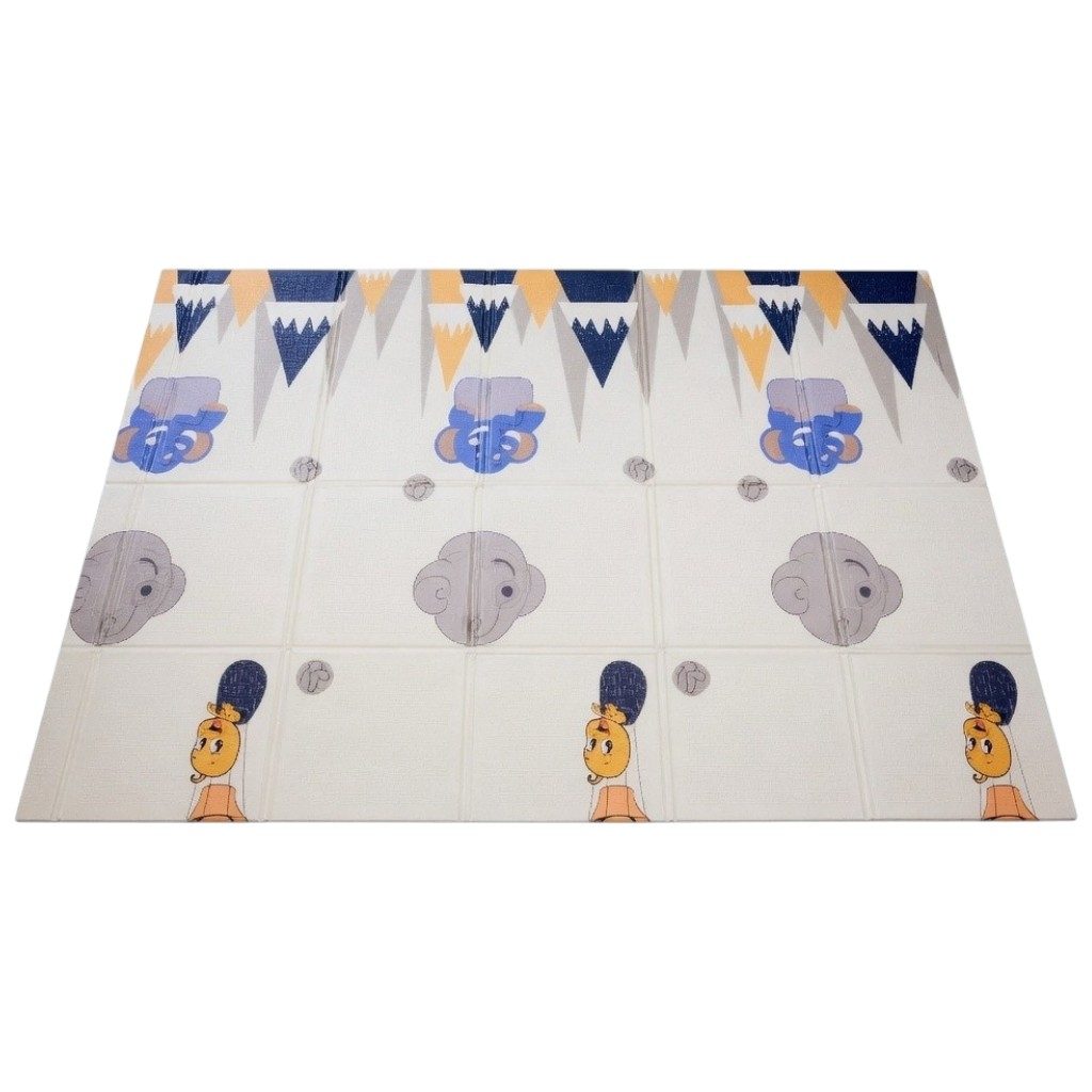Covoras De Joaca Pentru Bebelusi 200x150 cm, Covor Educativ, Covoras Pliabil Impermeabil Si Antiderapant, Jucarie Dezvoltare Motrica Si Senzoriala, Pentru Copii 0+ Luni, Model 2, Multicolor 4