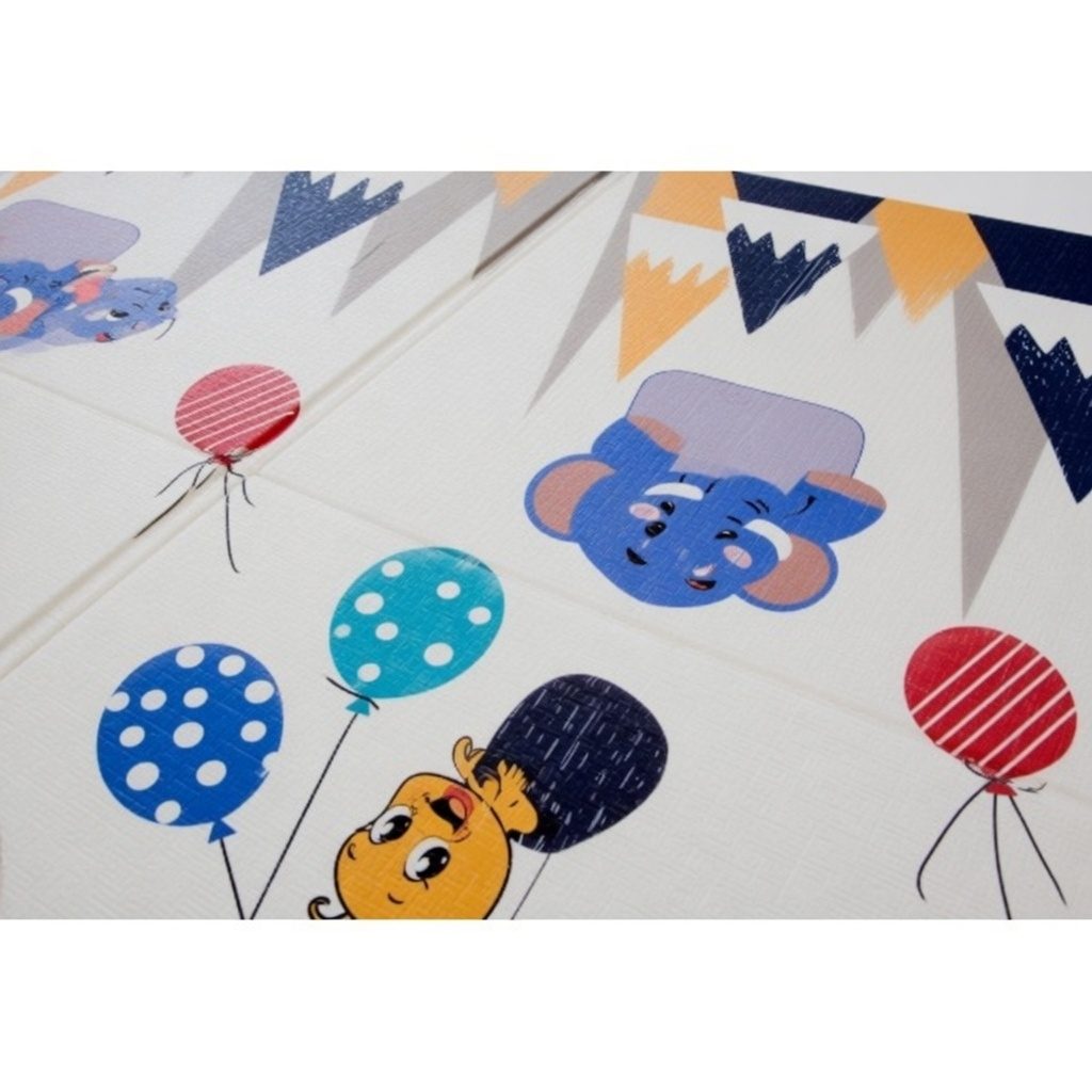 Covoras De Joaca Pentru Bebelusi 200x150 cm, Covor Educativ, Covoras Pliabil Impermeabil Si Antiderapant, Jucarie Dezvoltare Motrica Si Senzoriala, Pentru Copii 0+ Luni, Model 2, Multicolor 3