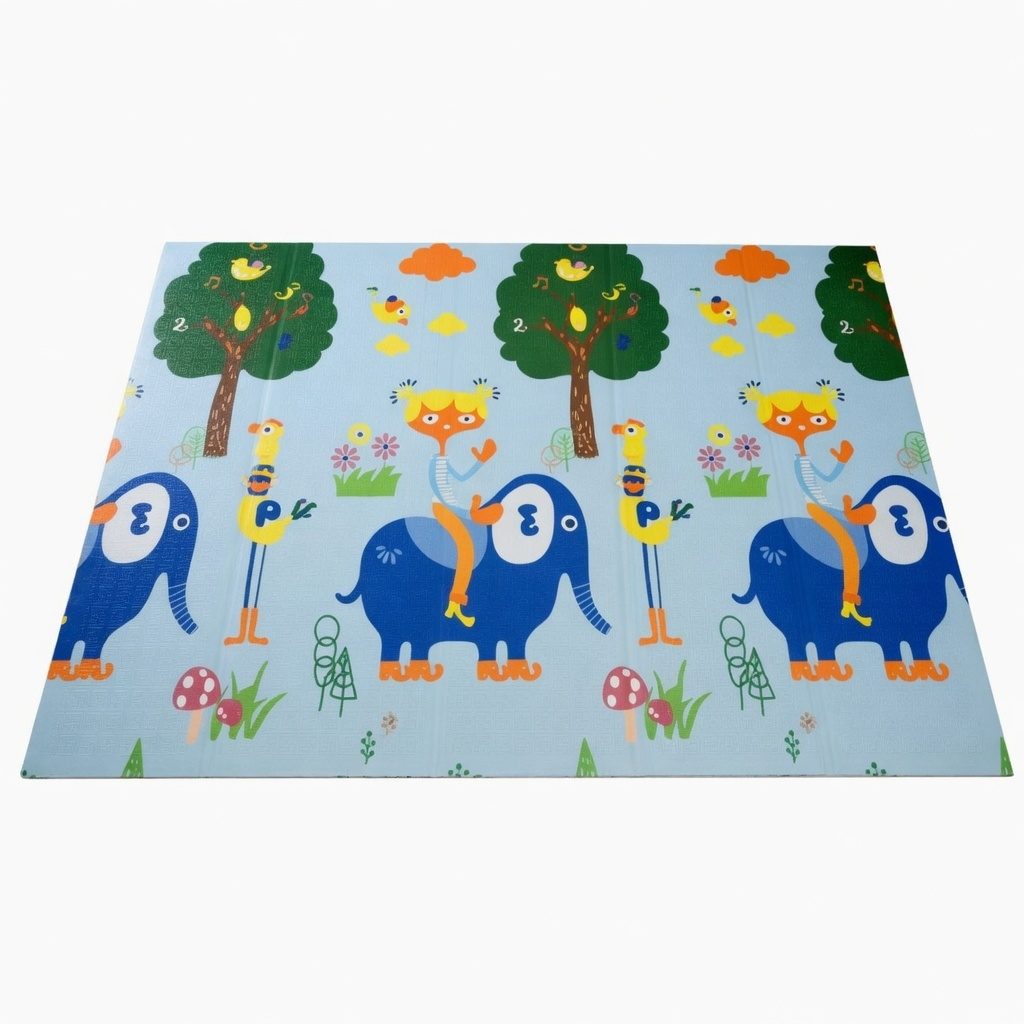 Covoras De Joaca Pentru Bebelusi 200x150 cm, Covor Educativ, Covoras Pliabil Impermeabil Si Antiderapant, Jucarie Dezvoltare Motrica Si Senzoriala, Pentru Copii 0+ Luni, Model 4, Multicolor 3