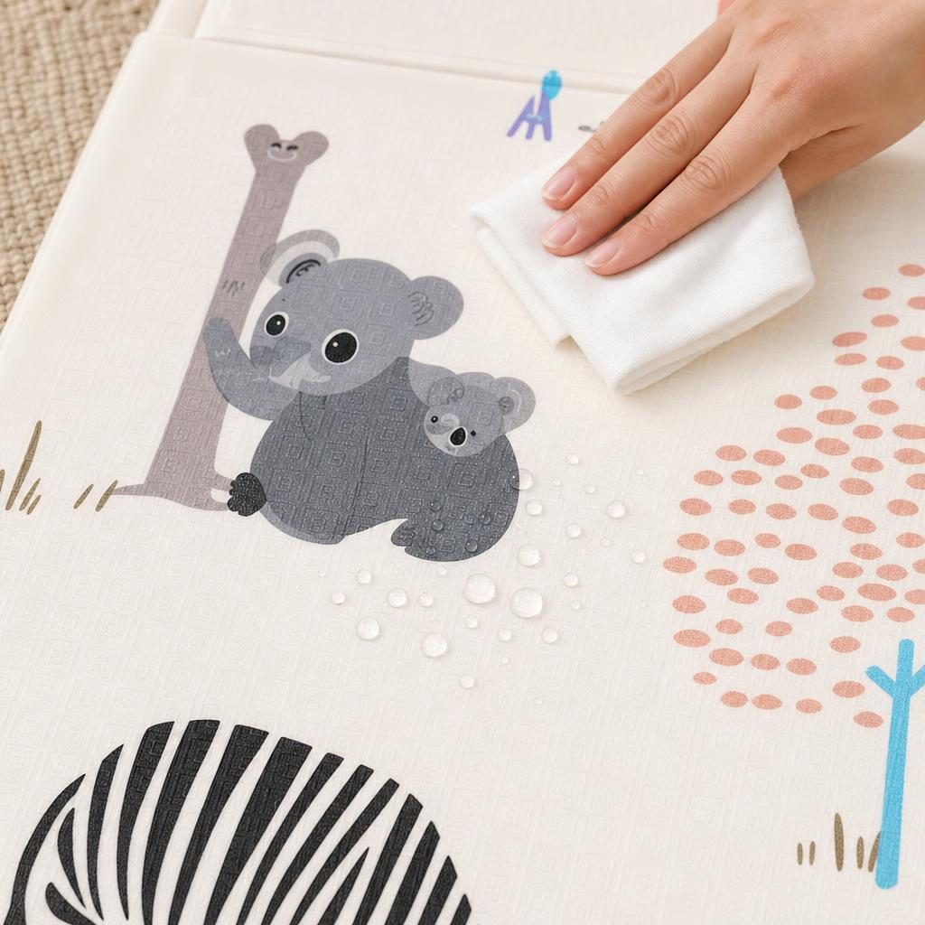 Covoras De Joaca Pentru Bebelusi 200x150 cm, Covor Educativ, Covoras Pliabil Impermeabil Si Antiderapant, Jucarie Dezvoltare Motrica Si Senzoriala, Pentru Copii 0+ Luni, Model 3, Multicolor