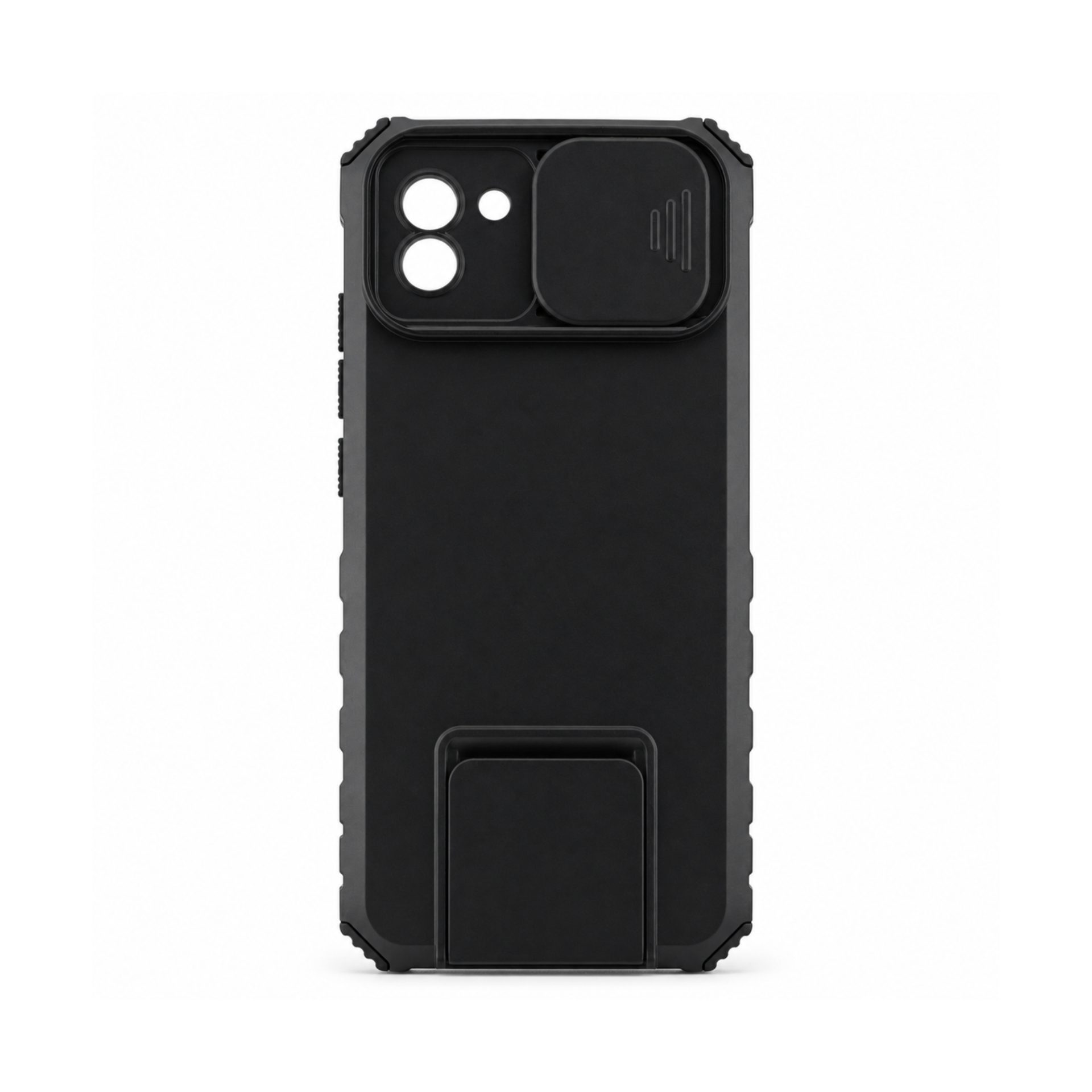 Husa Samsung Galaxy A03, Defender Camshield, stand expunere, protectie camera, neagra