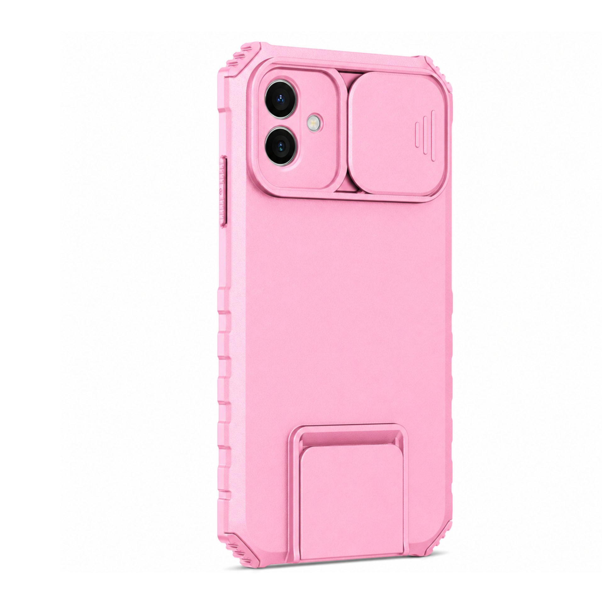 Husa Samsung Galaxy A03, Defender Camshield, stand expunere, protectie camera, roz