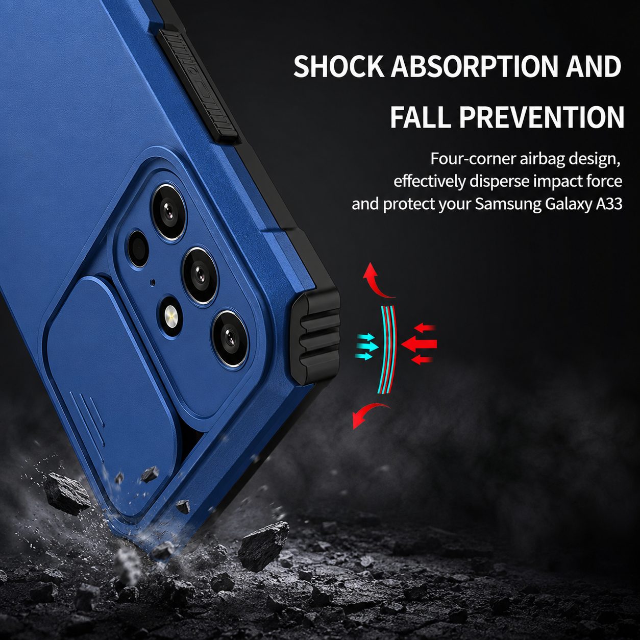 Husa Defender cu Stand pentru Samsung Galaxy A72 4G/ 5G, Roz, Suport reglabil, Antisoc, Protectie glisanta pentru camera, Flippy