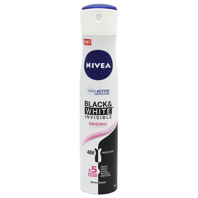 Antiperspirant Deodorant, Nivea, 200 ml Invisible Bw Original 1