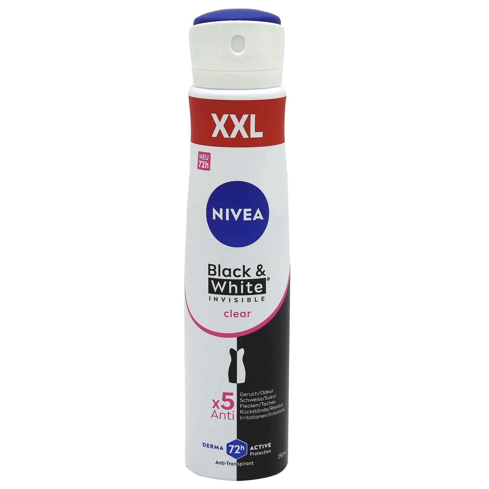 Antiperspirant Deodorant, Nivea, 250 ml Invisible Bw Clear 1