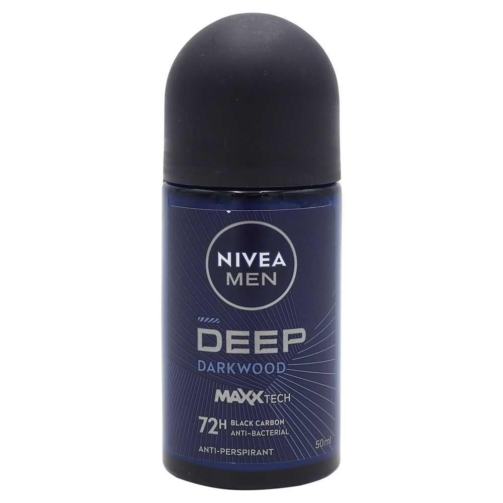 Antiperspirant Roll-On, Nivea, 50 ml Men Deep Black Carbon Dry Feel 72H 1