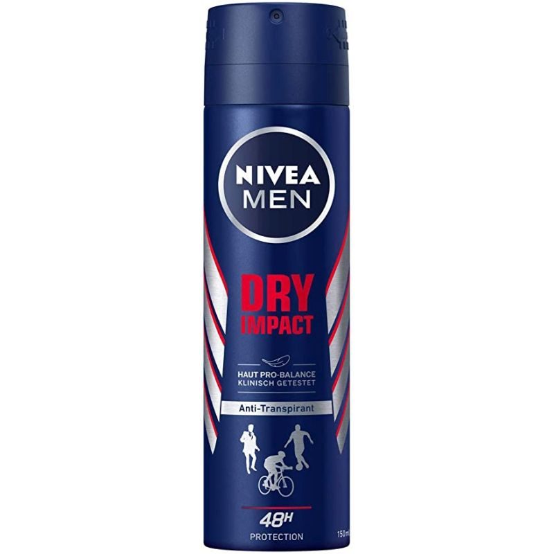 Antiperspirant Deodorant, Nivea, 150 ml Men Dry Impact 1