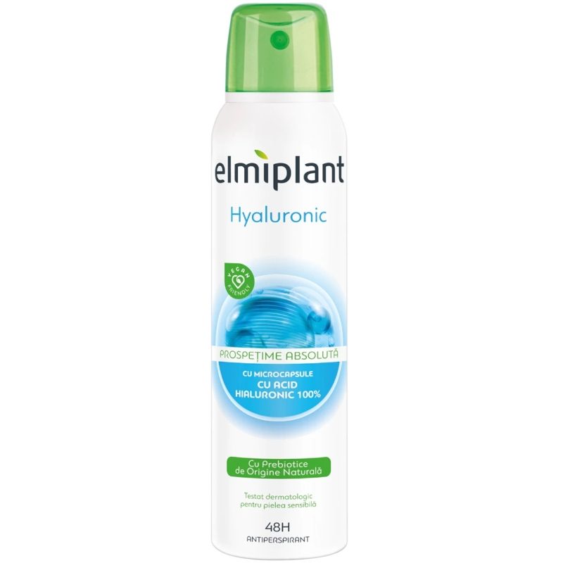 Deodorant Antiperspirant Spray, Elmiplant, Hyaluronic, 150 ml 2